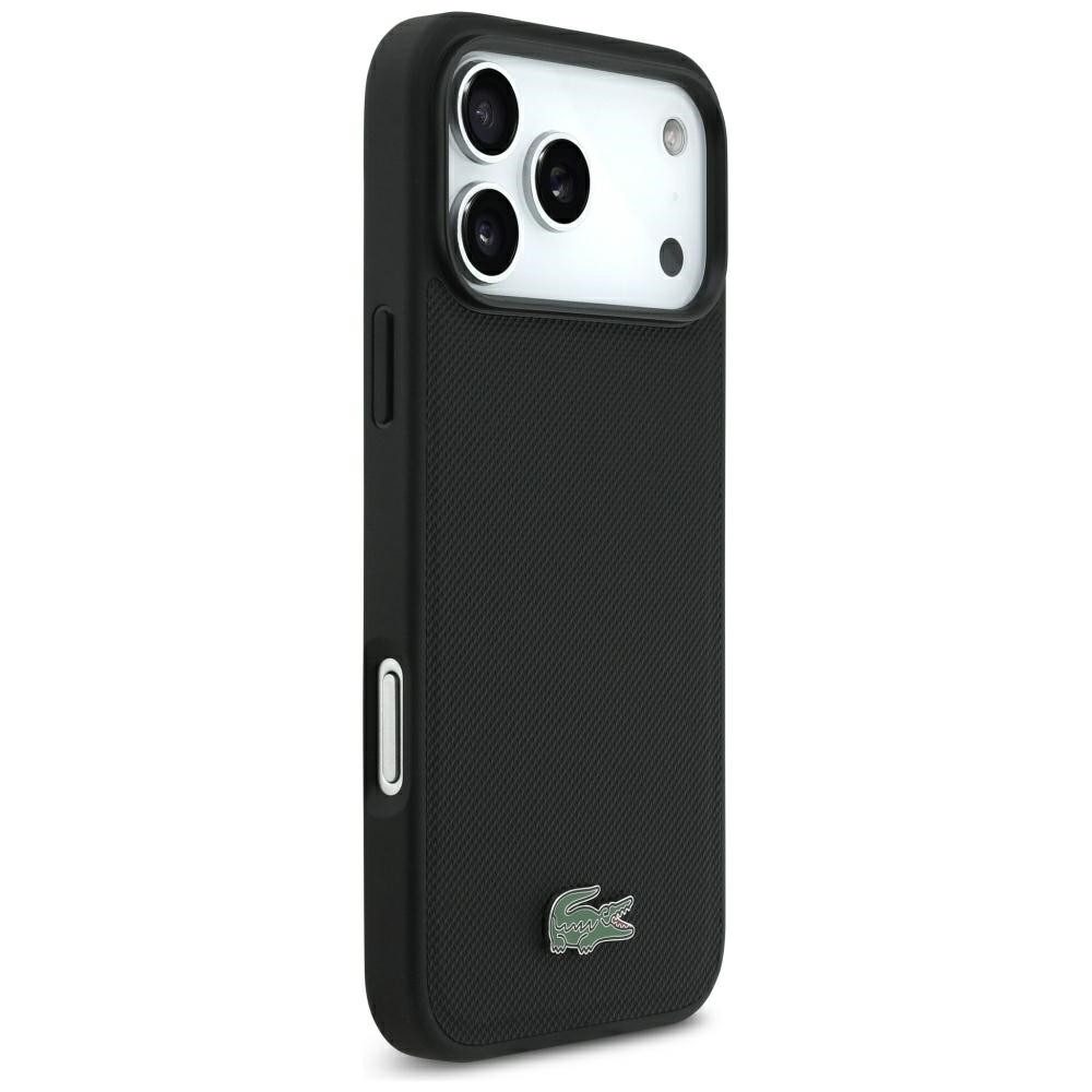 Lacoste Handyhülle iPhone 18 Pro Max MagSafe Petit Pique Hülle schwarz Logo 6,9 Zoll, Kantenschutz – Bild 4 von 5