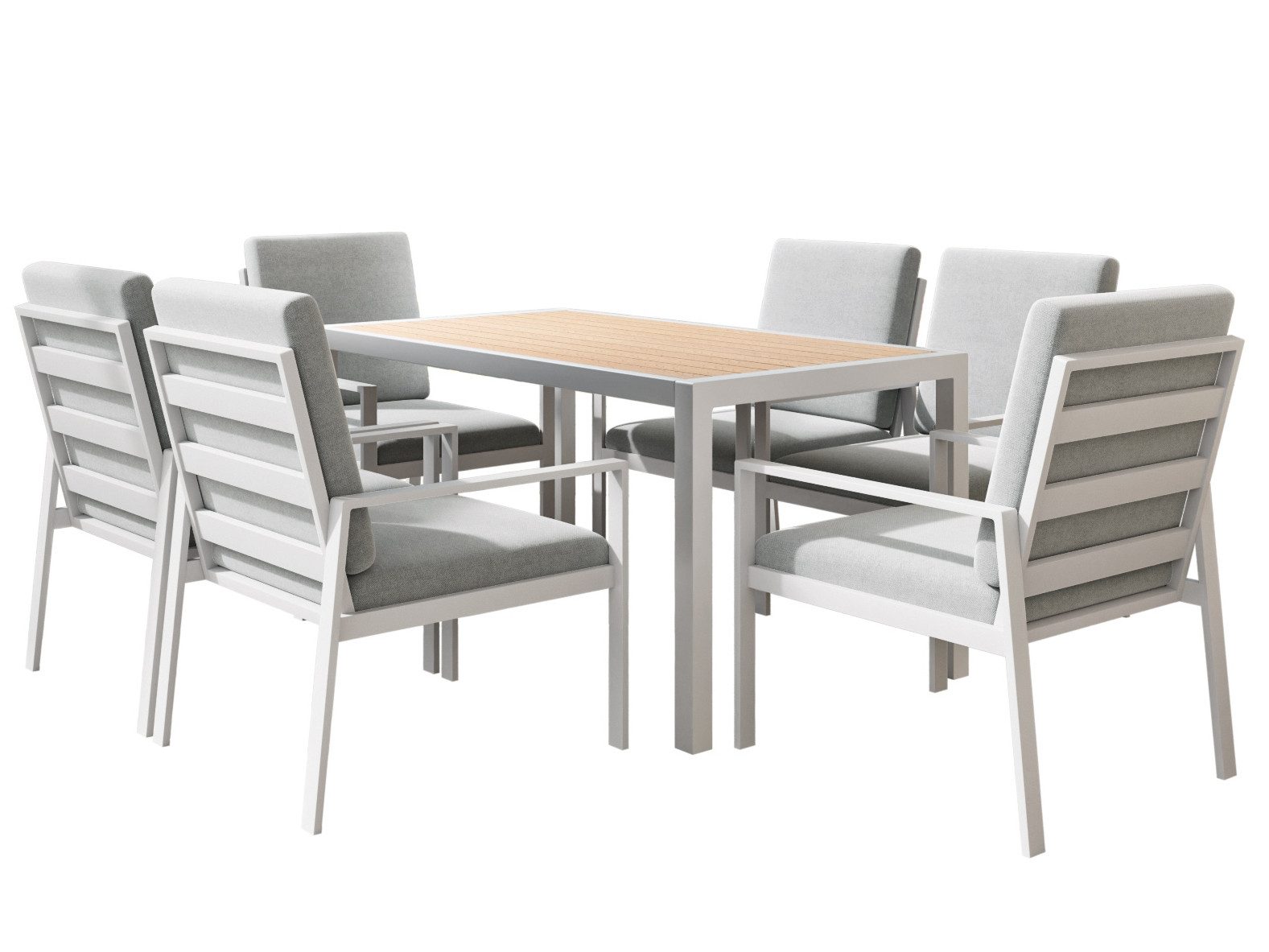 MeXo Gartenlounge-Set Lounge Gartenmöbelset Aluminium, (Garten günstig online kaufen
