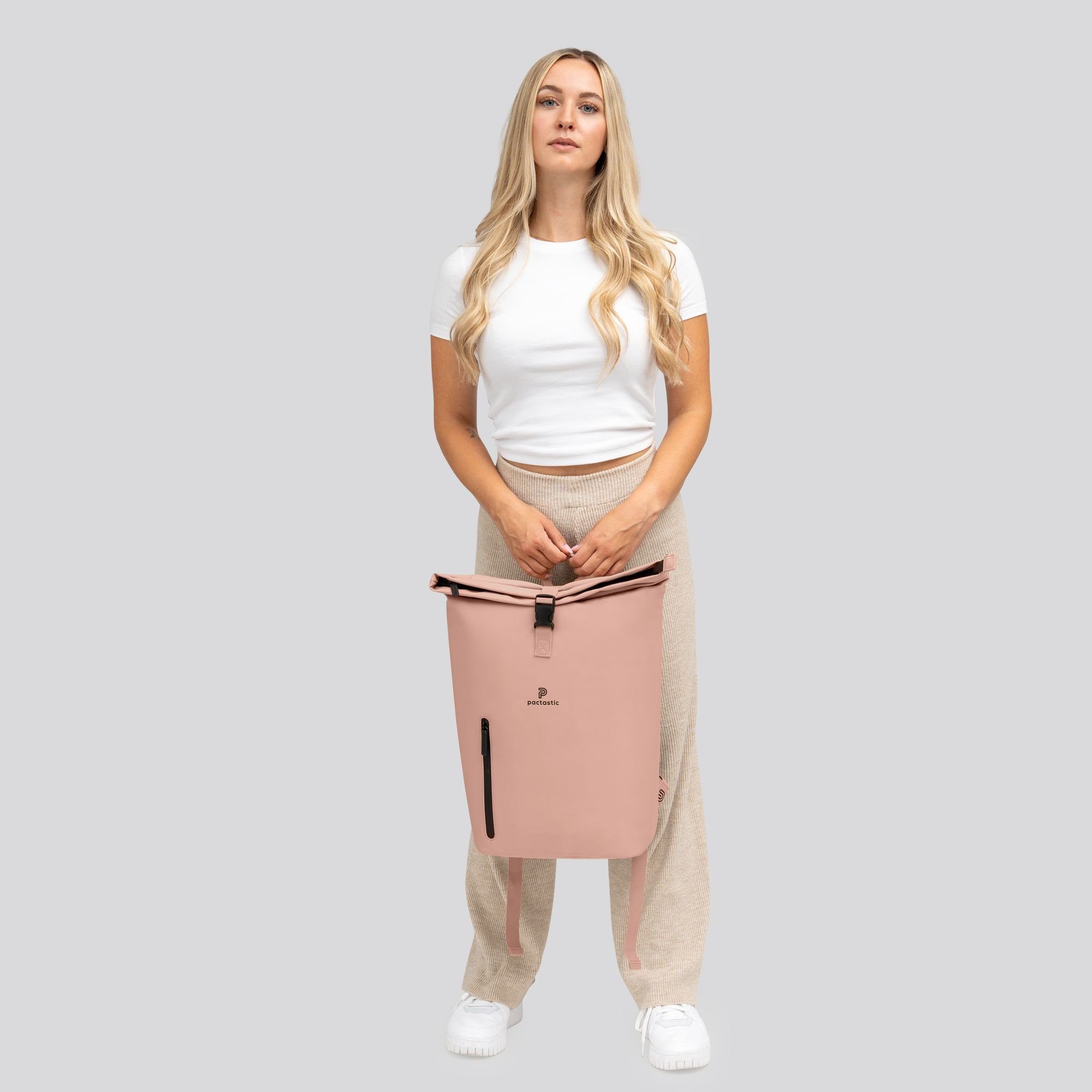 Pactastic Daypack Urban Collection, Veganes Tech-Material rose