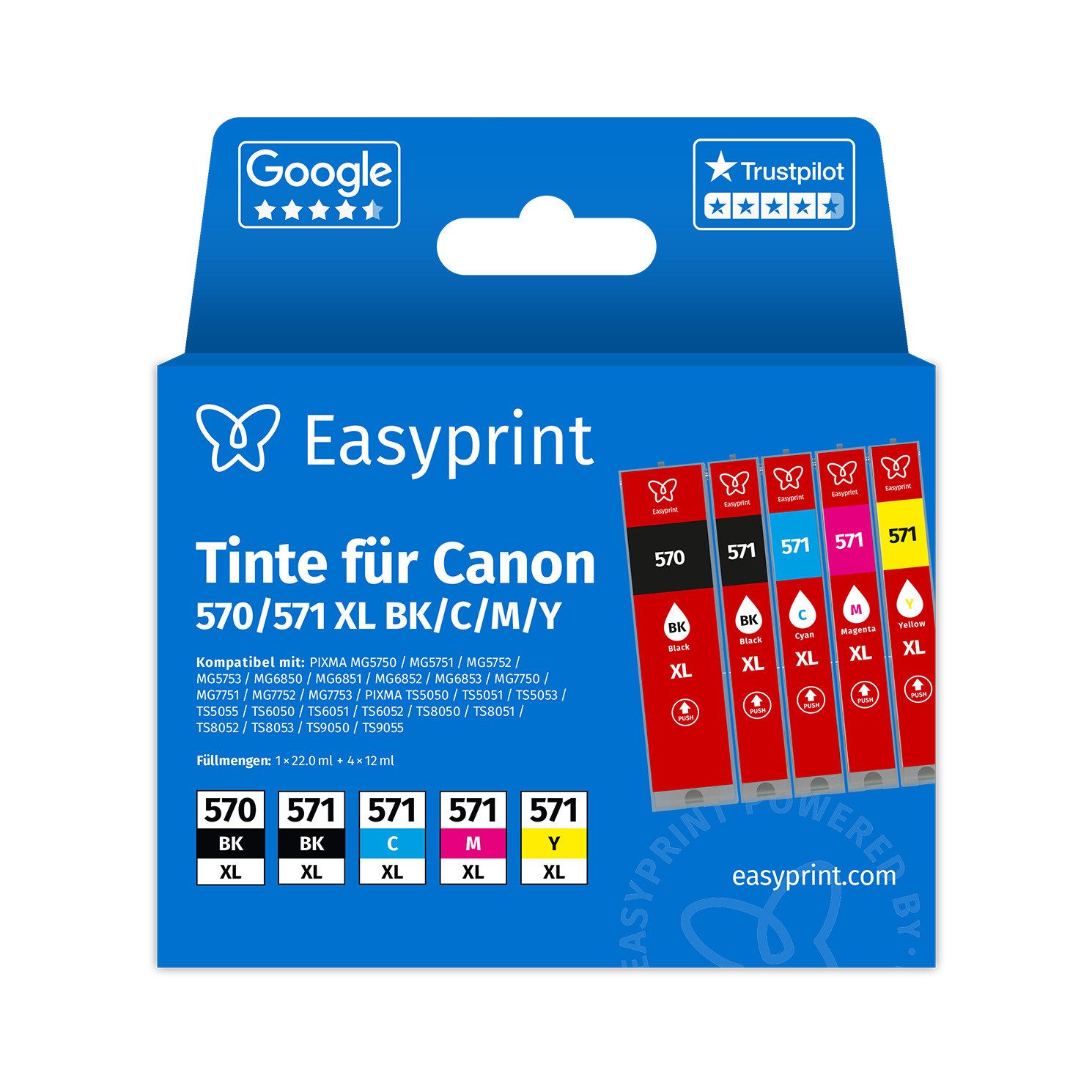 Easyprint Tintenpatrone (6-tlg)