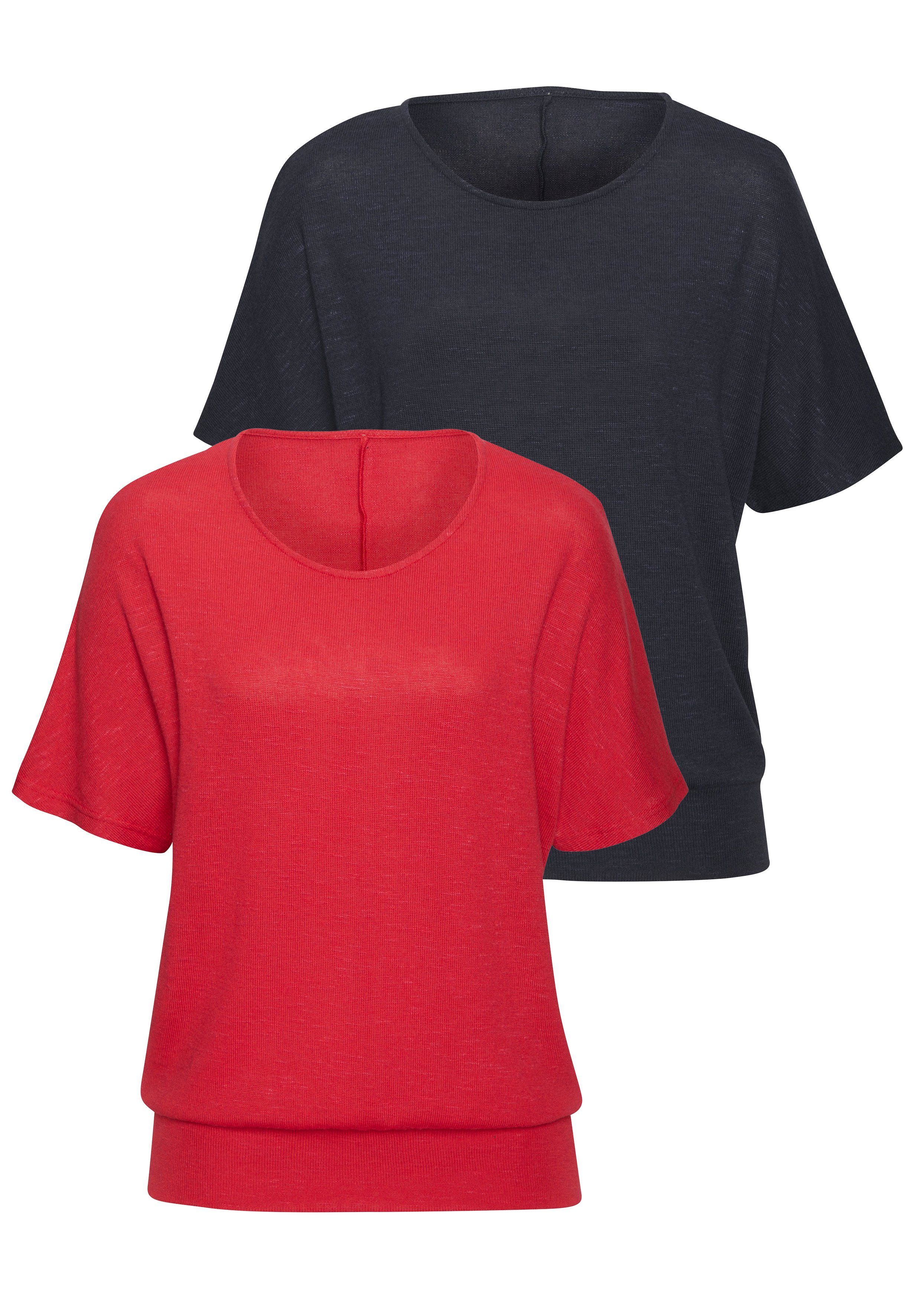 Vivance Kurzarmshirt mit breitem Bund aus günstig online kaufen