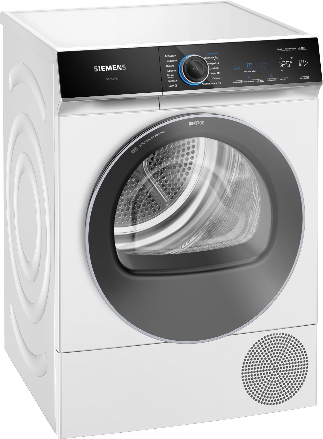SIEMENS Wärmepumpentrockner iQ700 WQ45B2B40, Selbstreinigender Kondensator, intelligentDry, autoDry, Home Connect