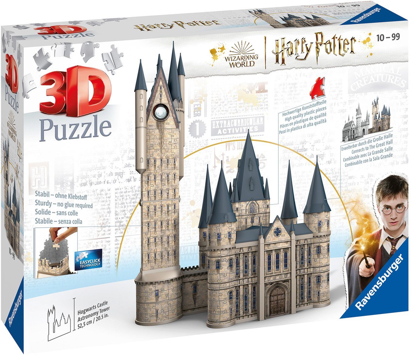 FSC® Astronomieturm, schützt Puzzleteile, Made weltweit - - Wald 540 Hogwarts Potter - in Schloss 3D-Puzzle Ravensburger Harry Europe,