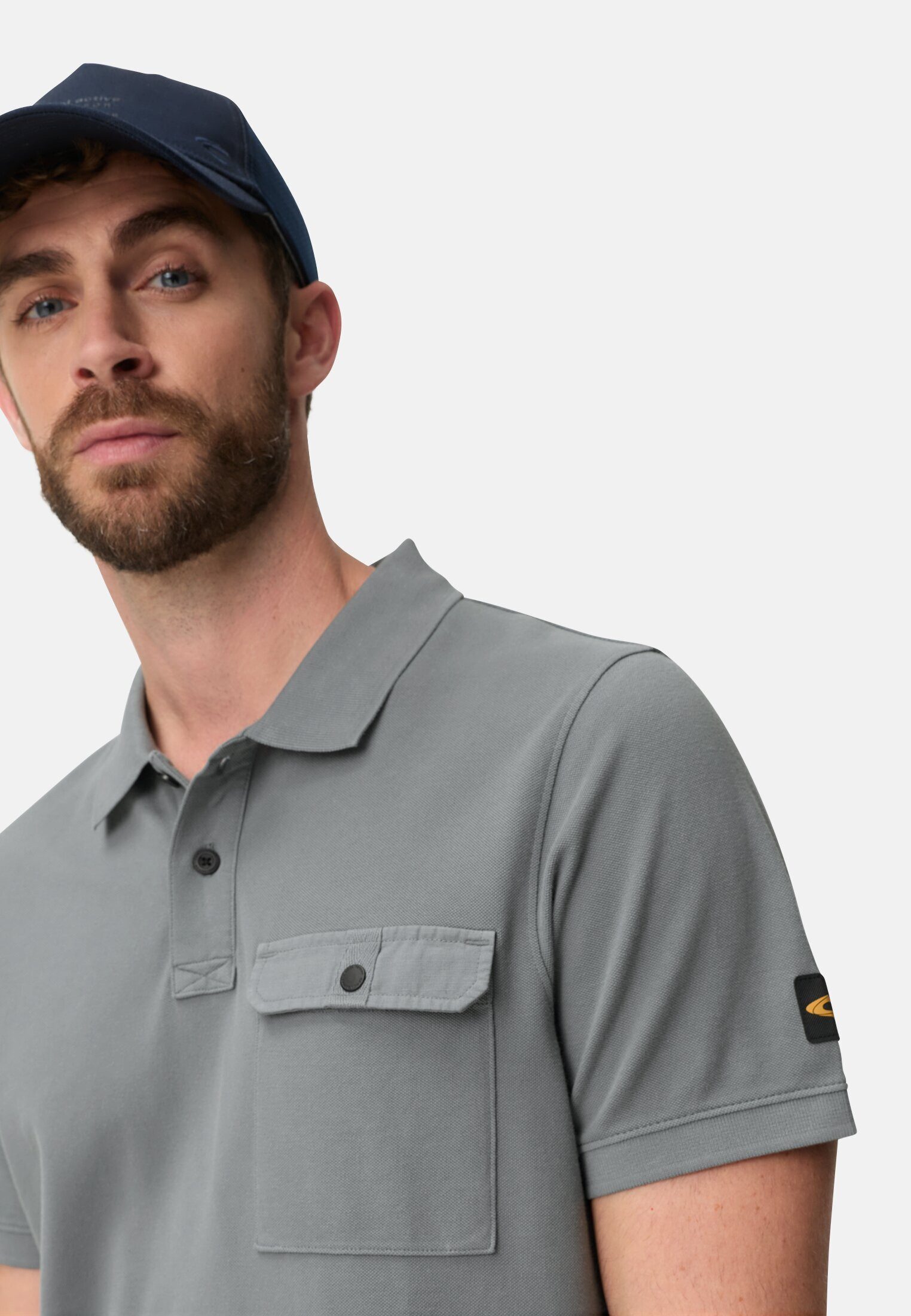 camel active Poloshirt aus reiner Baumwolle Kurzarm Shirts_Poloshirt – Bild 5 von 5