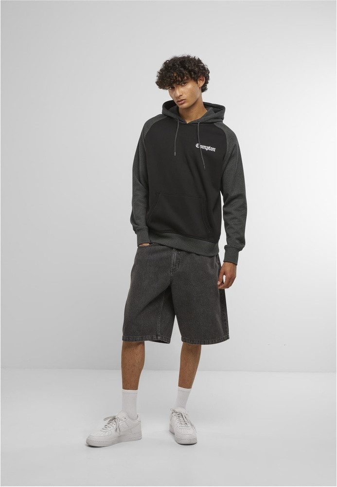 Mister Tee Hoodie Compton Wording Emb Raglan Hoody