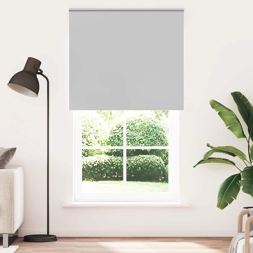Verdunklungsrollo, vidaXL, Verdunkelungsrollo Hellgrau 120x210cm Stoffbreit günstig online kaufen