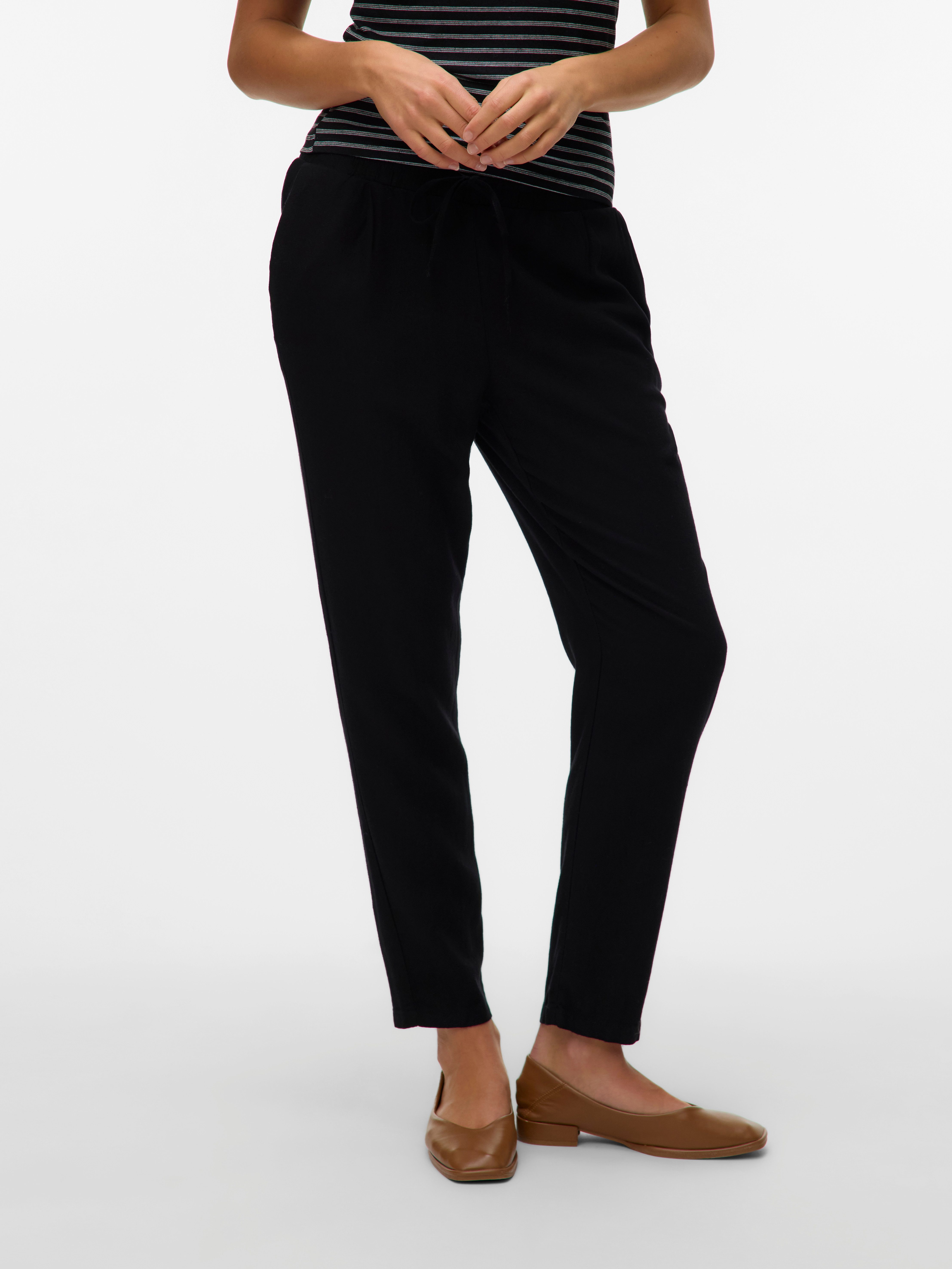 Vero Moda Schlupfhose VMJESMILO MW ANKLE PANTS WVN NOOS mit Leinen, elastis günstig online kaufen