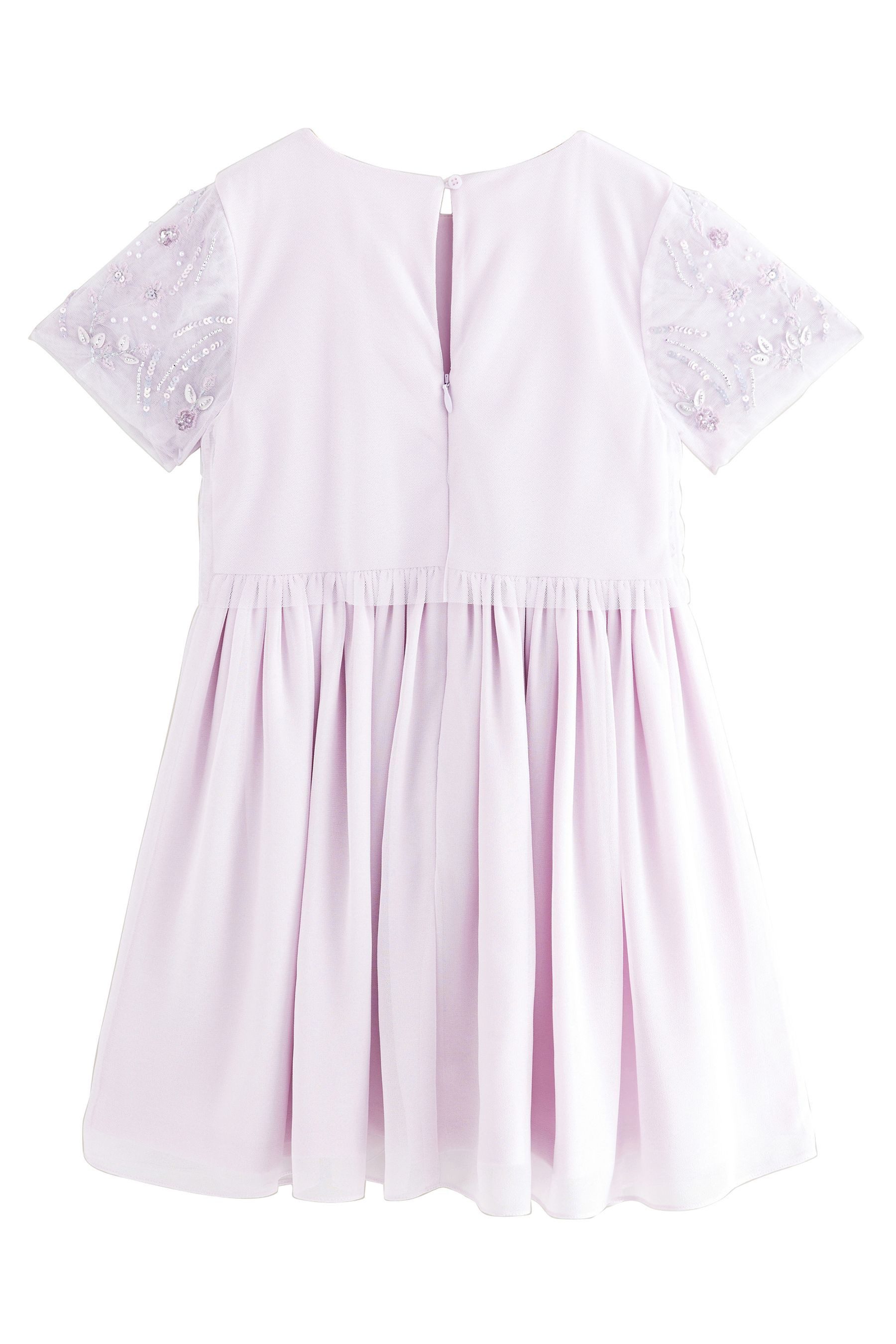 Next Tüllkleid Verziertes Mesh-Kleid mit Pailletten günstig online kaufen
