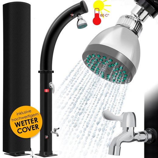 KESSER Solardusche, Solar Gartendusche Bogen warmes Wasser 20 Liter max