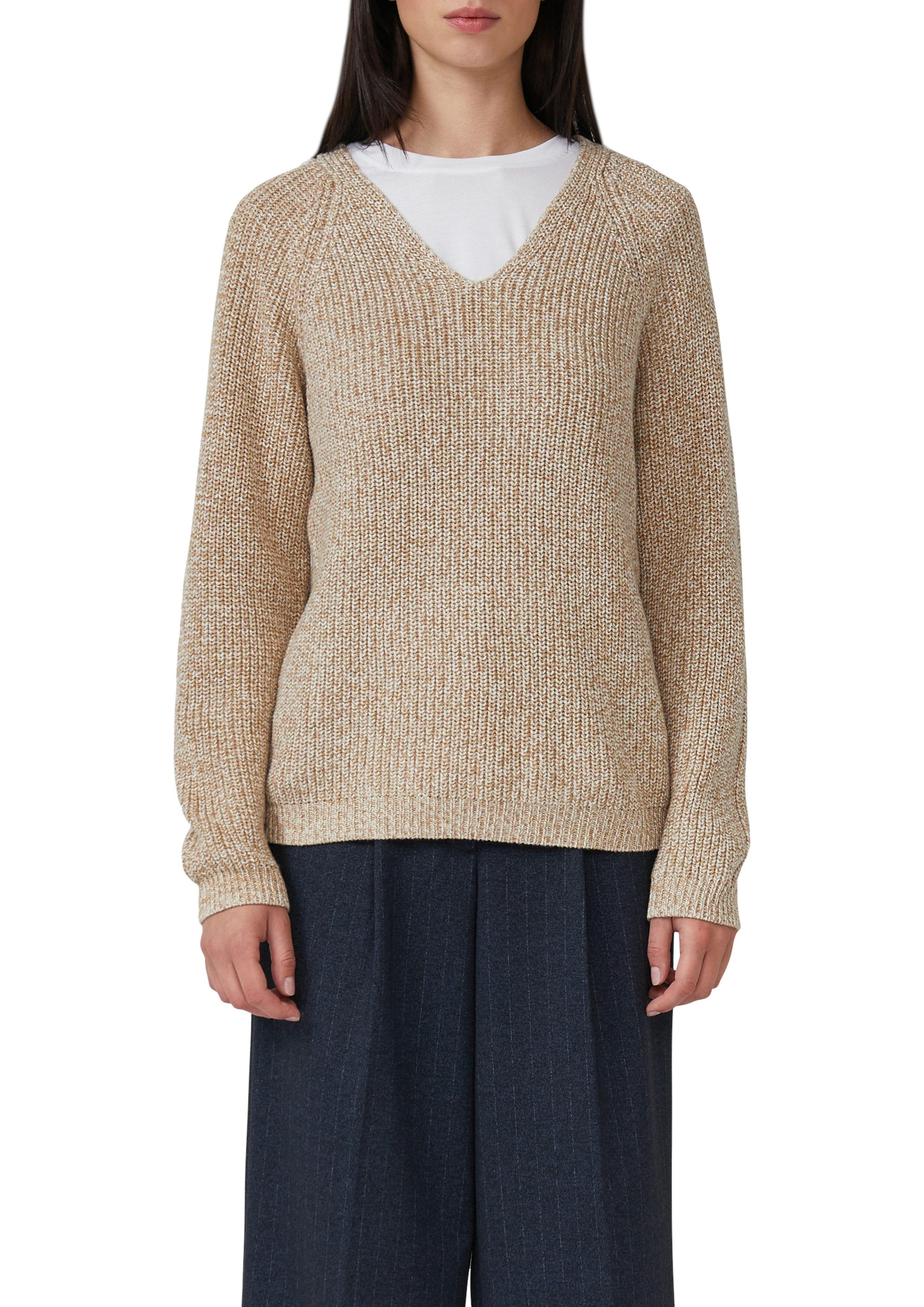 s.Oliver Strickpullover mit V-Ausschnitt, meliert günstig online kaufen