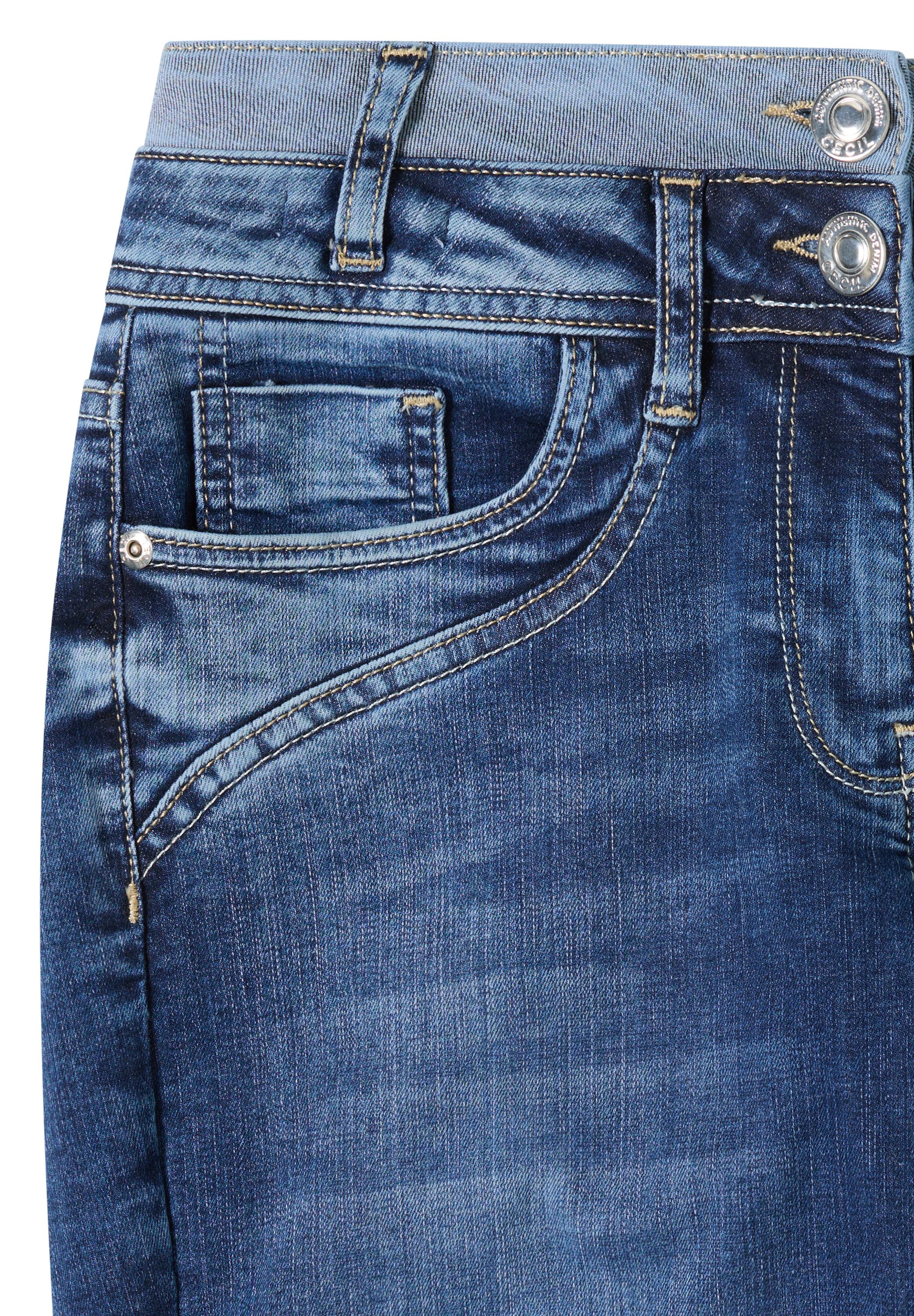 CECIL Slim-fit-Jeans aus Baumwolle mit Stretchanteil