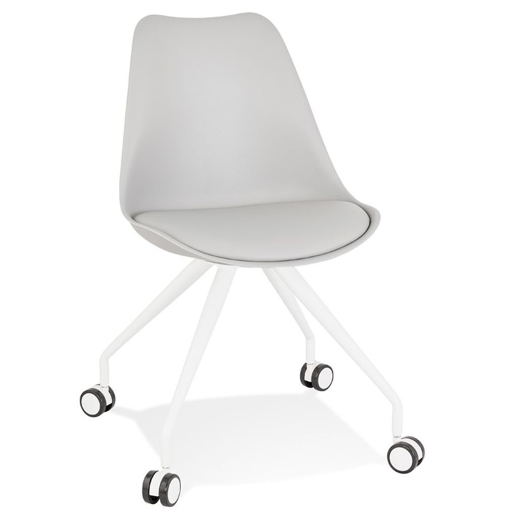 KADIMA DESIGN Bürostuhl OSEA Modern Stuhl Textile Grau (grey,white) 60 x | Drehstühle