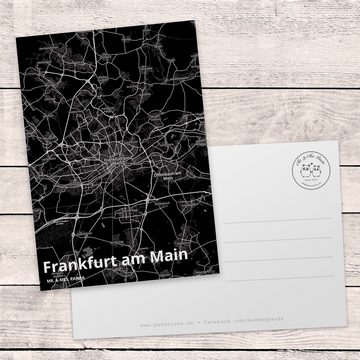 Mr. & Mrs. Panda Postkarte Frankfurt am Main - Geschenk, Dankeskarte, Stadt Dorf Karte Landkarte