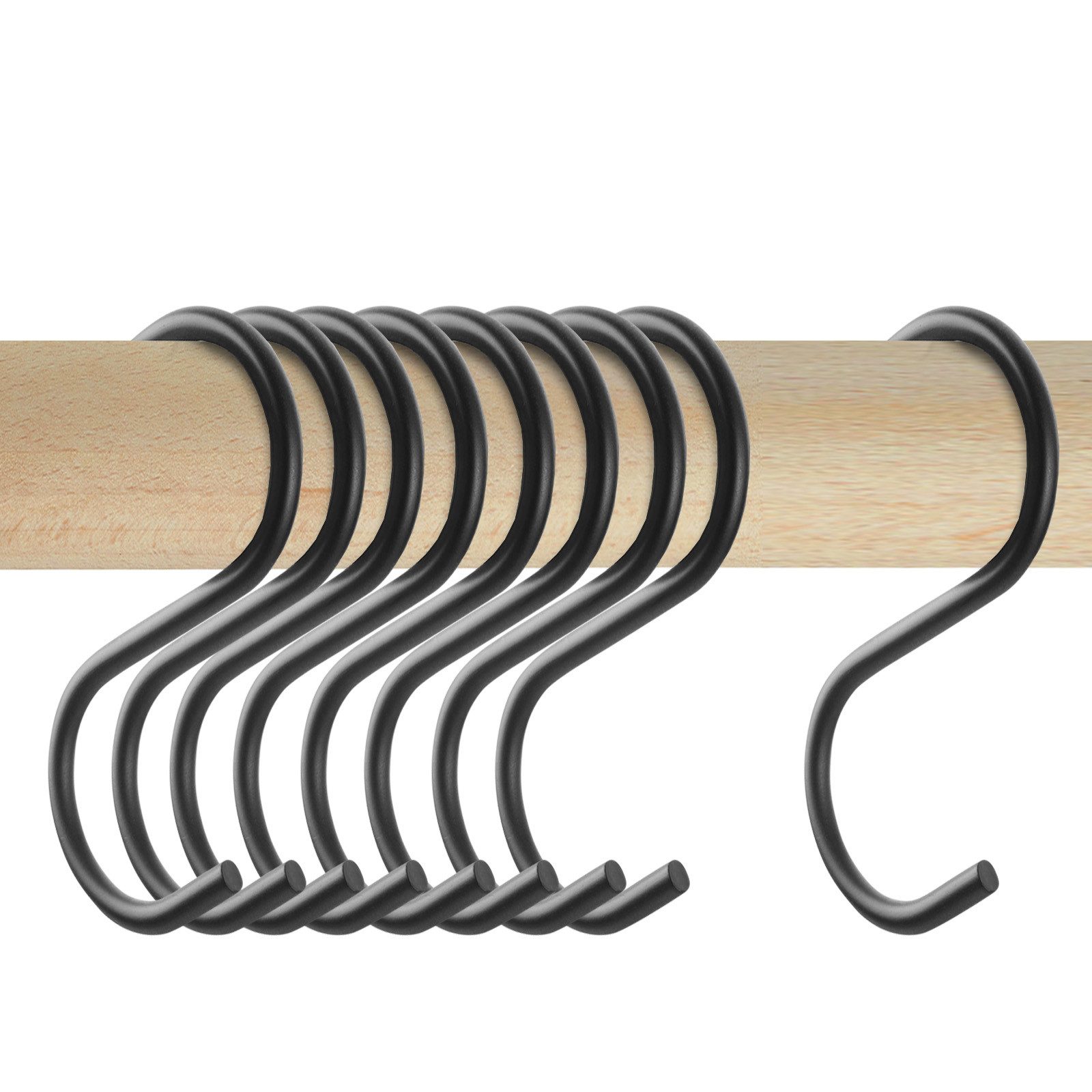 SO-TECH® S-Haken für Rundstäbe bis Ø 30 mm für Garderoben, Küchenreling uvm günstig online kaufen