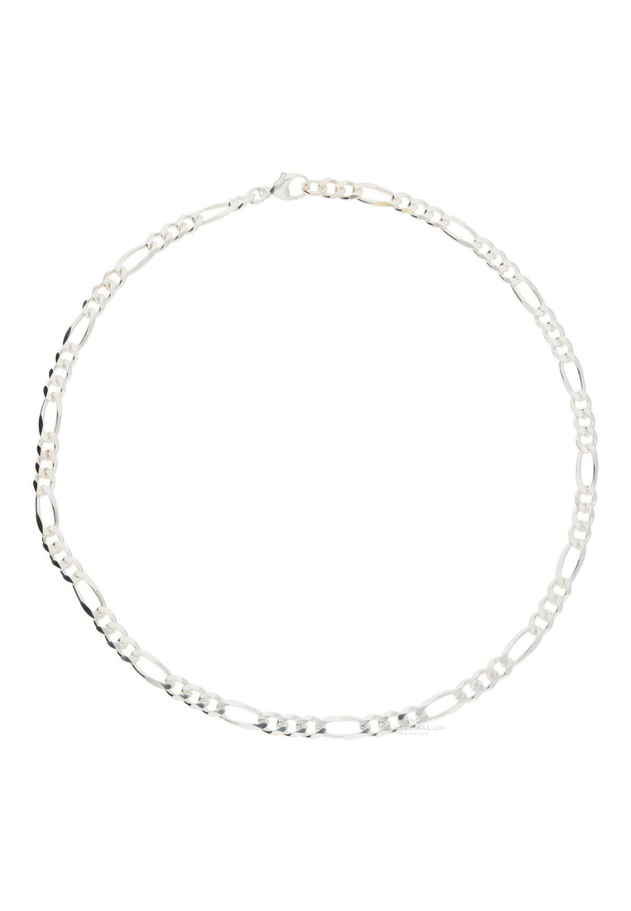 Herren Schmuck JuwelmaLux Silberkette Halskette Silber Figarokette diamantiert 50 cm (1-tlg), Herren Halskette Silber 925/000, i