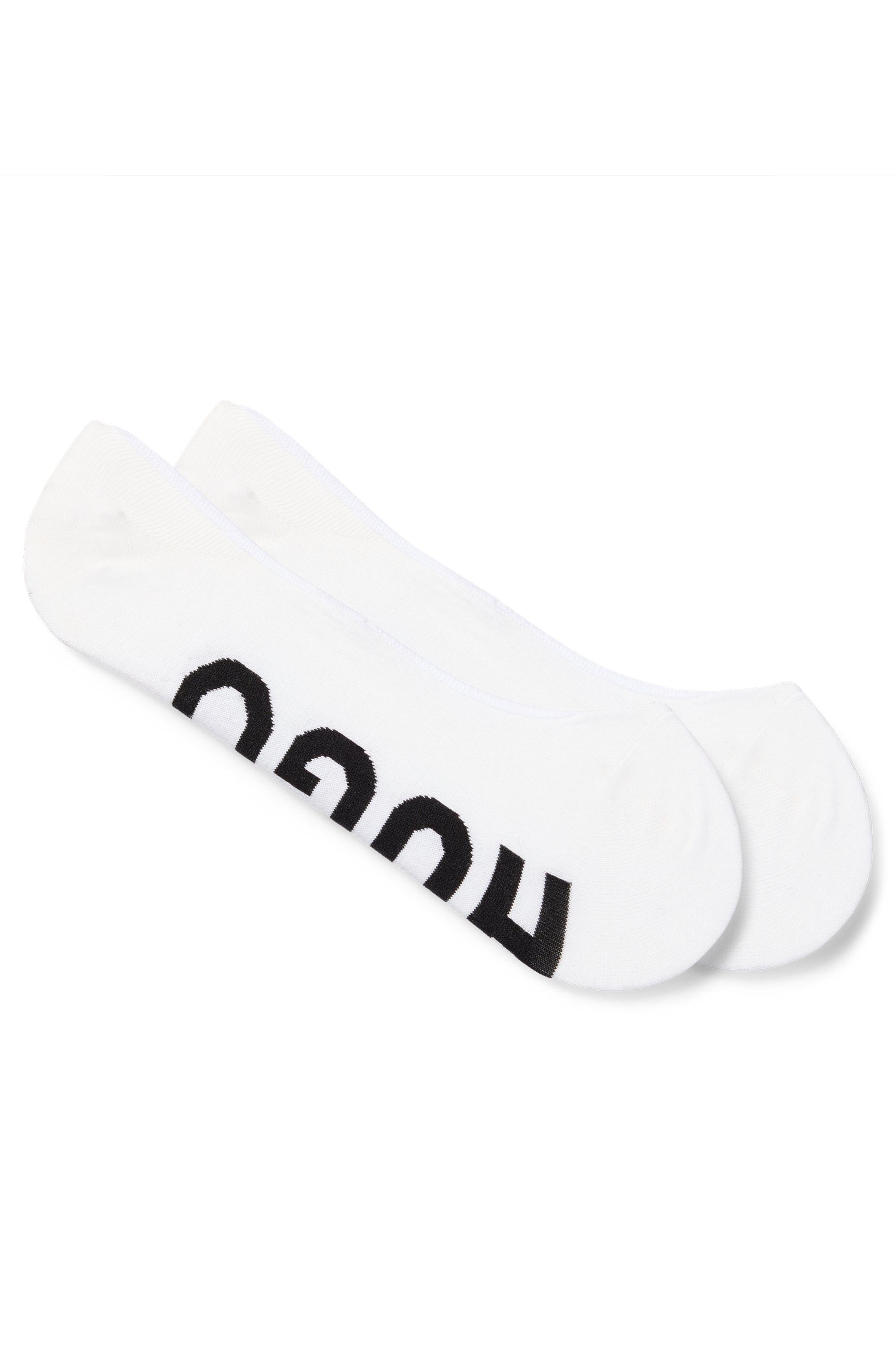 HUGO Sneakersocken 2P INVISIBLE W (Packung, 2-Paar, 2er) mit HUGO Logoschriftzug unter der Sohle
