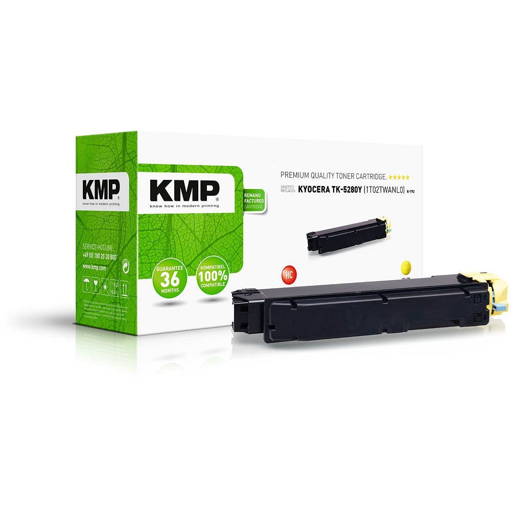 KMP Tonerkartusche 1 Toner K-T90 ERSETZT Kyocera TK-5280 - yellow, (1-St)