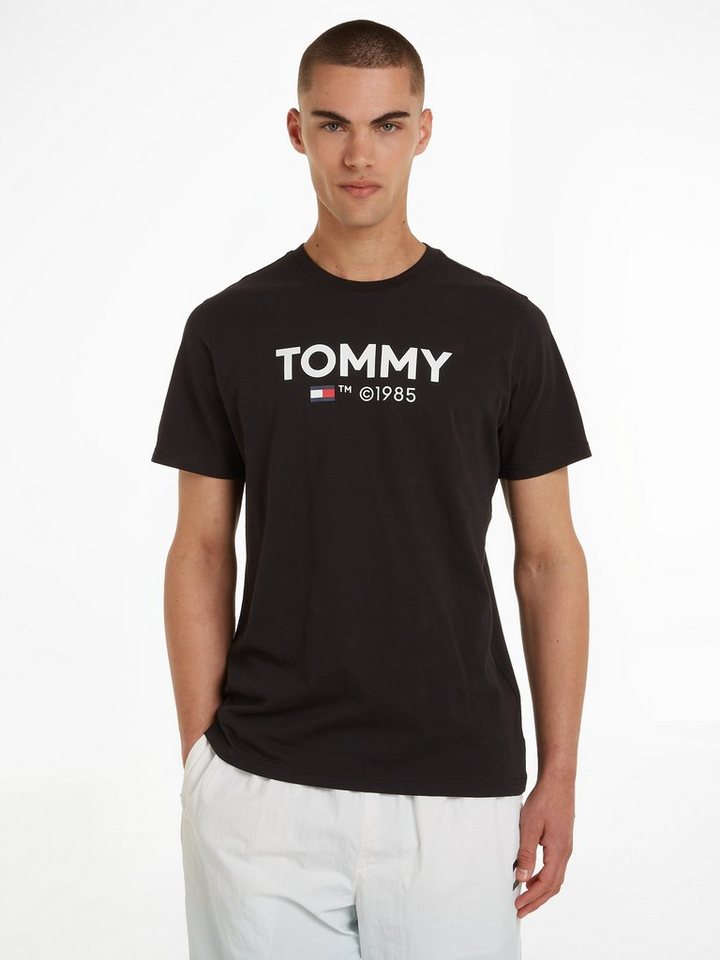 Tommy Jeans T-Shirt TJM SLIM ESSENTIAL TOMMY TEE mit großem Tommy Druck auf  der Brust