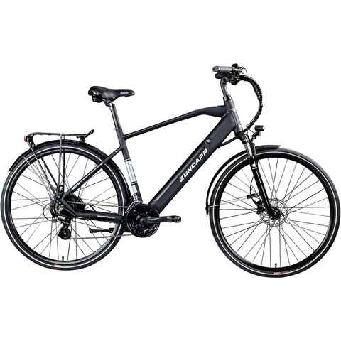 Zündapp E-Bike Z810, 24 Gang Shimano Altus RD-M310 Schaltwerk, Kettenschaltung, Heckmotor, 417,6 Wh Akku