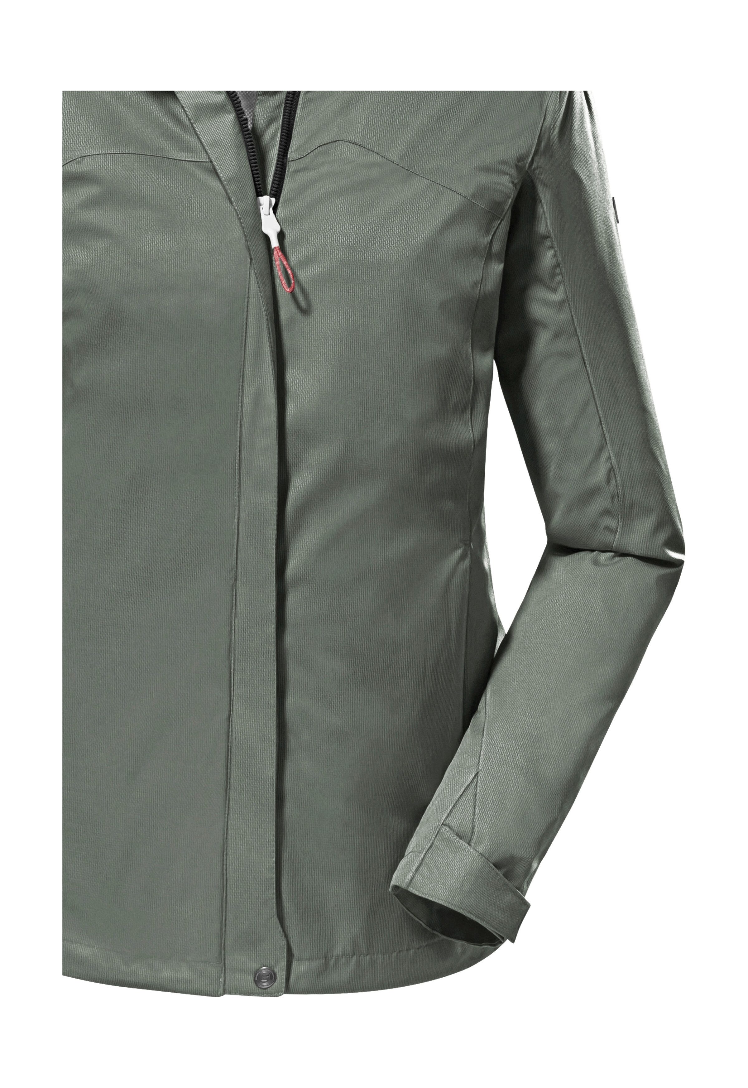 Killtec Funktionsjacke KOS 133 WMN JCKT Wasser- und winddichte Damenjacke mit abnehmbarer Kapuze – Bild 4 von 5