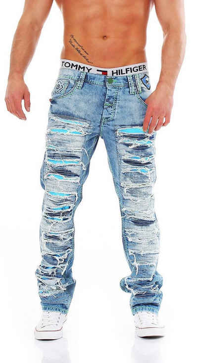 Cipo & Baxx Regular-fit-Jeans Cipo & Baxx CD-610 Regular Fit Herren Jeans