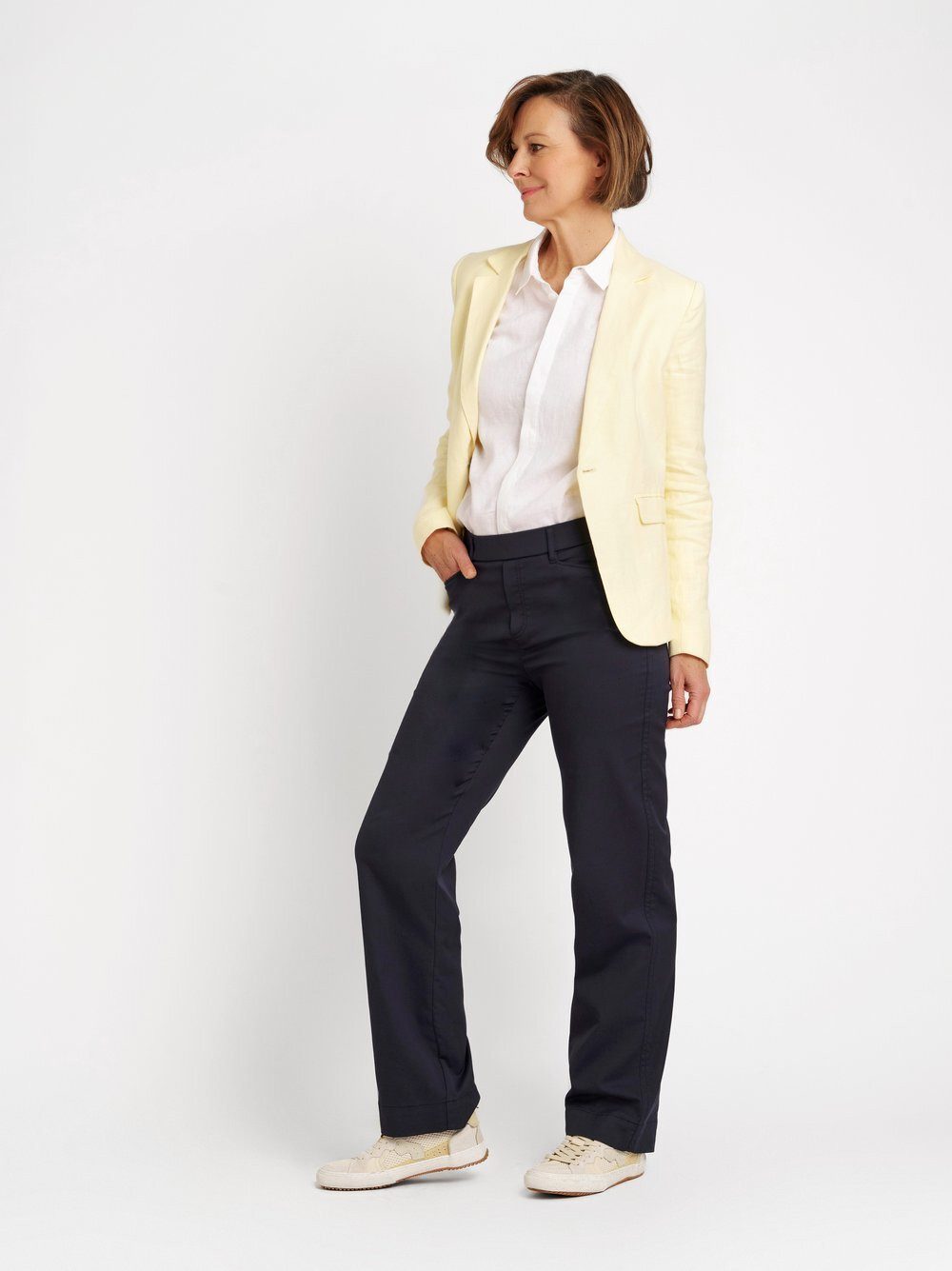 Relaxed by TONI Palazzohose Scarlet Wide aus Baumwoll-Satin