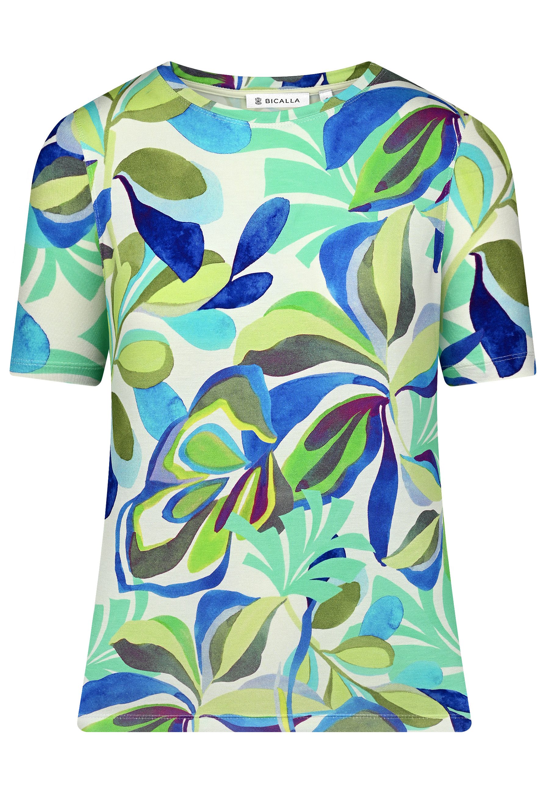 BICALLA T-Shirt Shirt mit Blätter-Print in günstig online kaufen