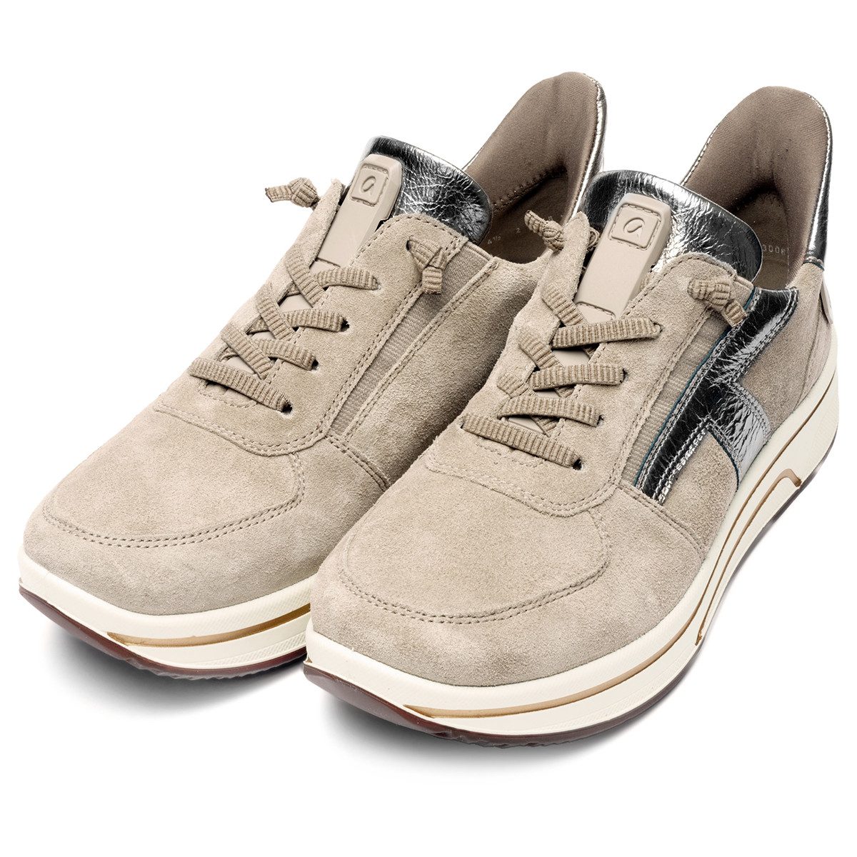 Ara Ara 27554-15 SAPPORO 3.0, Sneaker, Cashmere/ Beige/ Grau, Damen Sneaker günstig online kaufen