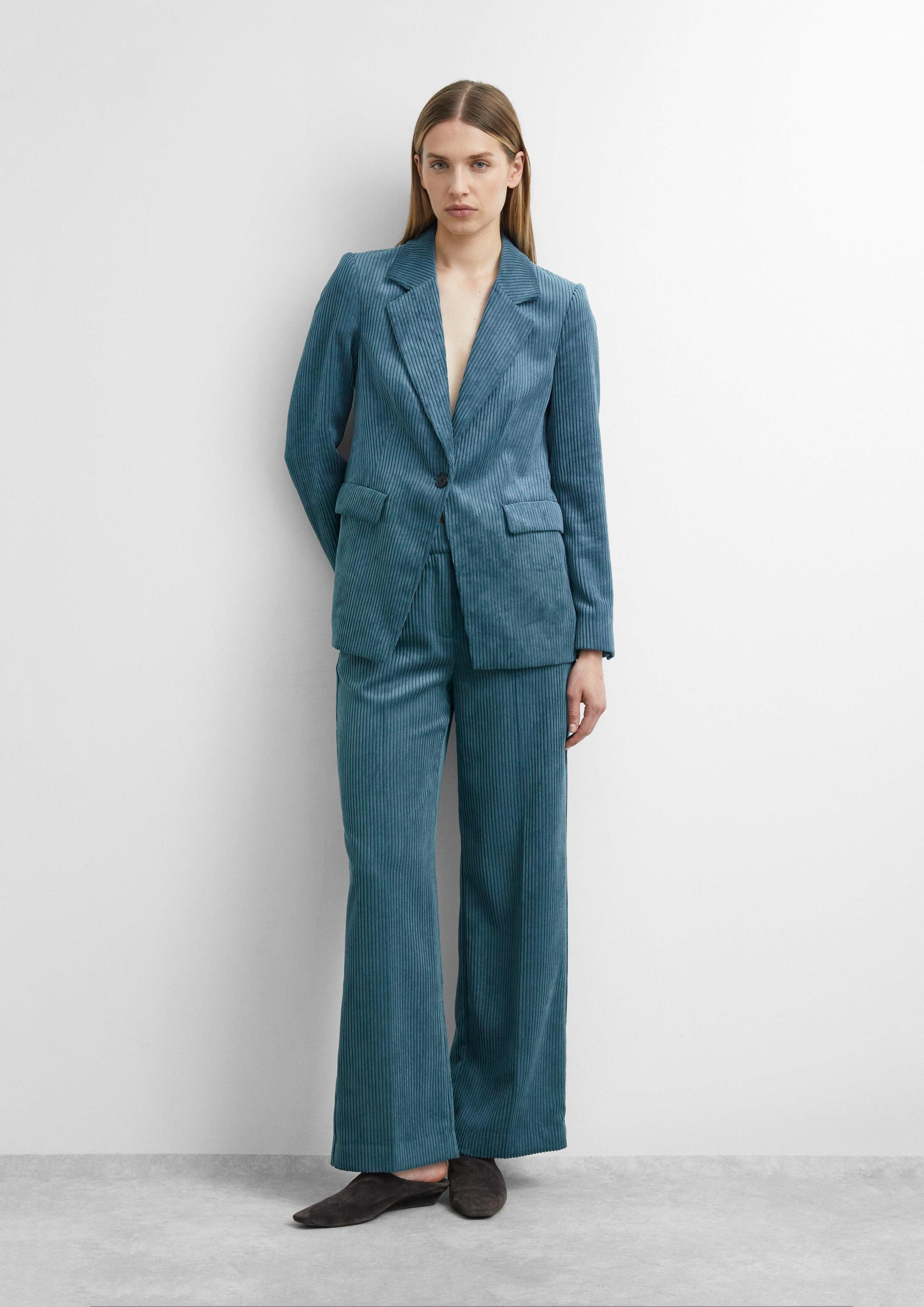 comma Chinos Hose Hose aus Breitcord mit weitem Bein