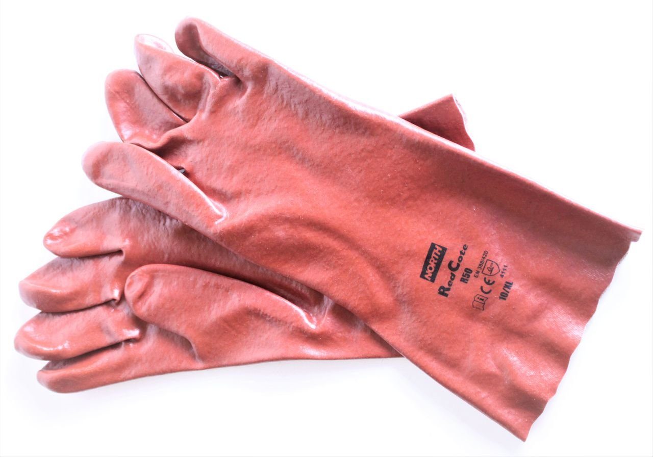 Arbeitshandschuhe XL Redcoat Gr. Handschuh myMAW Han… rot NORTH Paar 12 Montage-Handschuhe