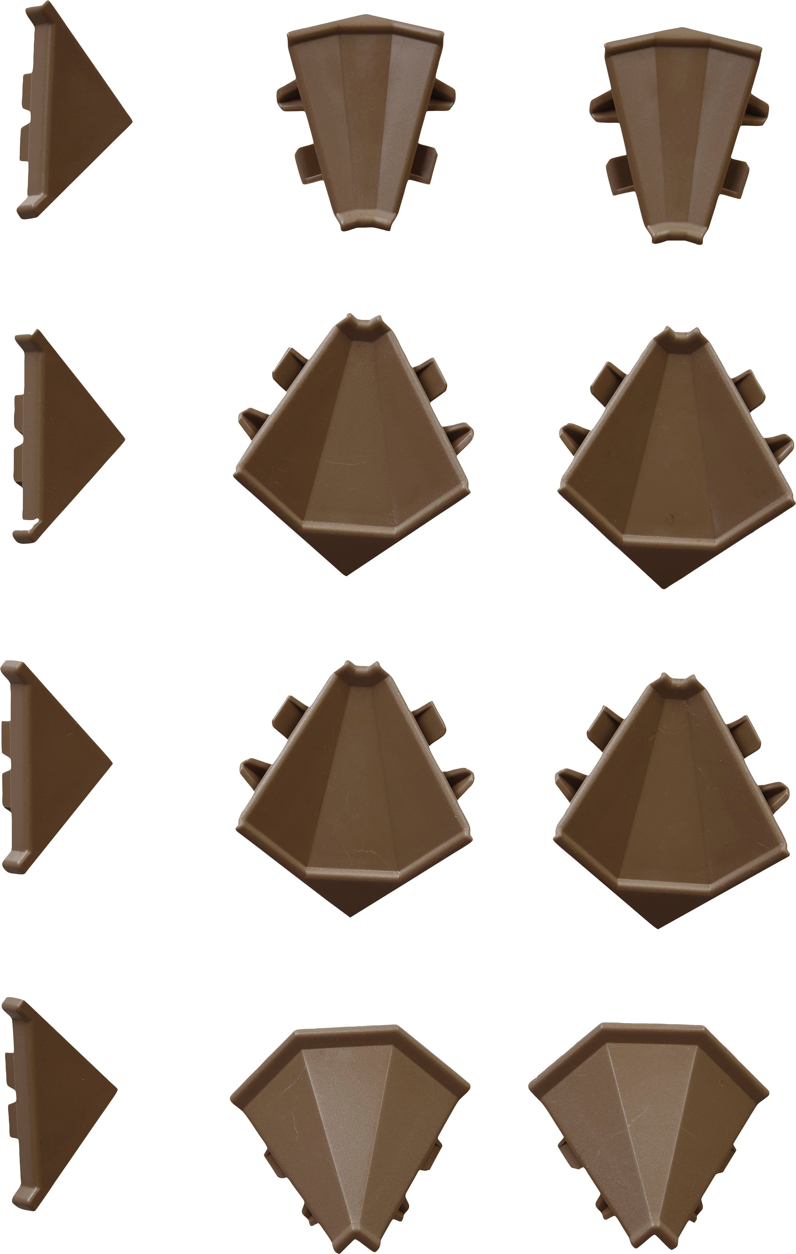 nobilia® Abschlussleiste passend für alle Serien, aus hochwertigem Kunststoff, Kunststoff, zum Anschrauben, individuell kürzbar, Maße (B/T/H): 200/2,5/2,5 cm