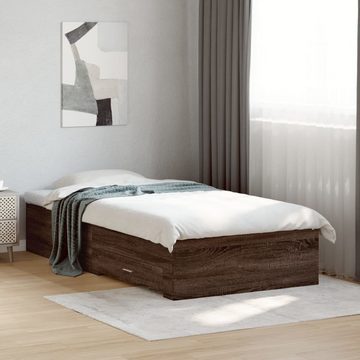 vidaXL Bett Bettgestell mit Schubladen Braun Eichen-Optik 90x190 cm
