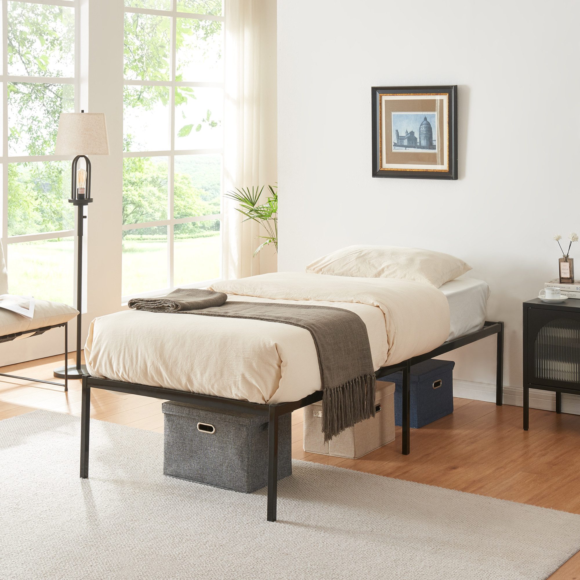 en.casa Metallbett, »Vårdö« 90 x 200 günstig online kaufen