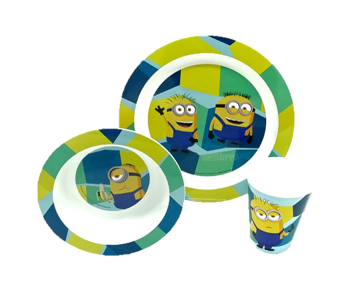 Stor Kindergeschirr-Set Minions Kindergeschirr - 3er Set