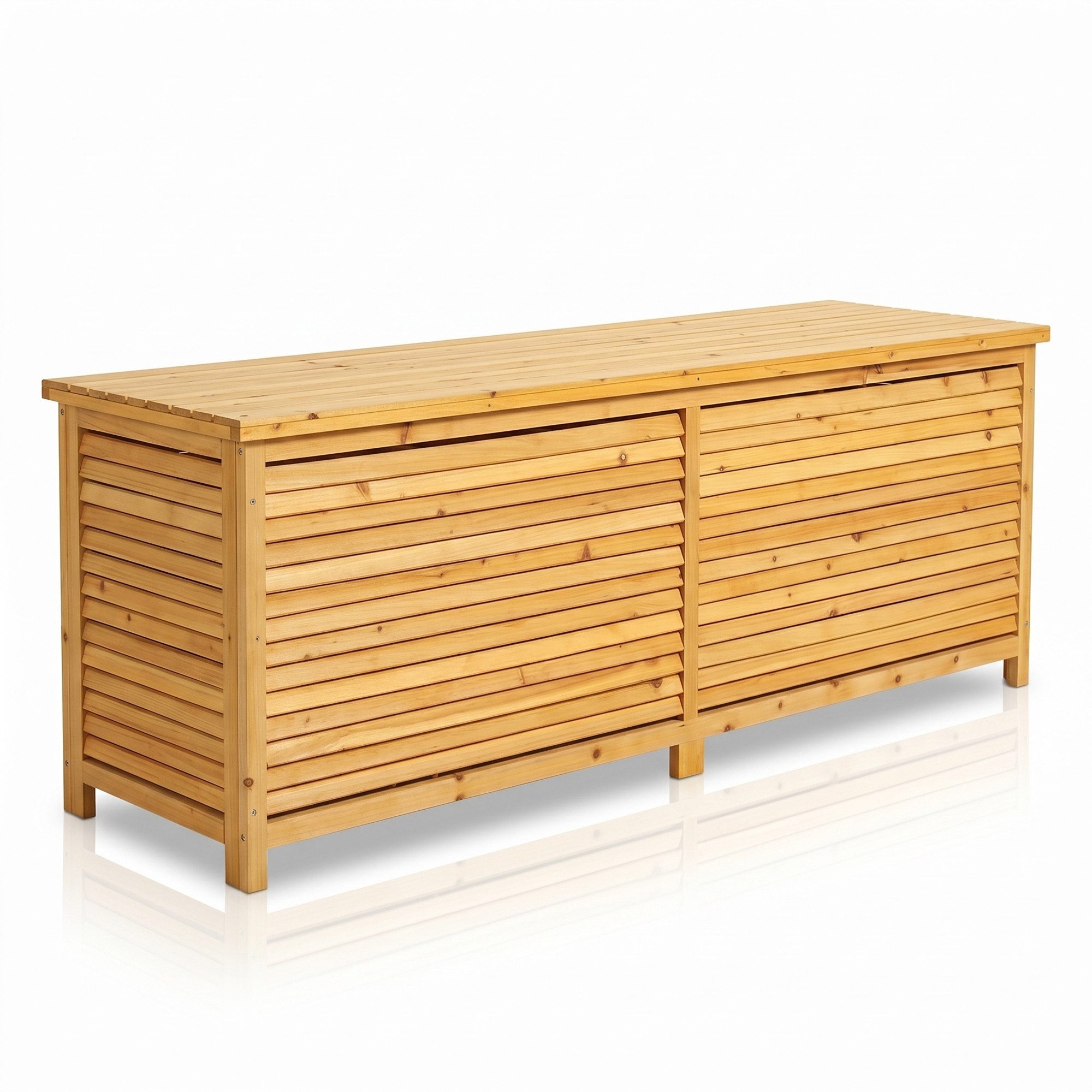 Mucola Auflagenbox Auflagenbox 170CM Kissenbox Holz Gartenbox Gartentruhe Holztruhe (Stück, 1 St., Box), Rostfrei