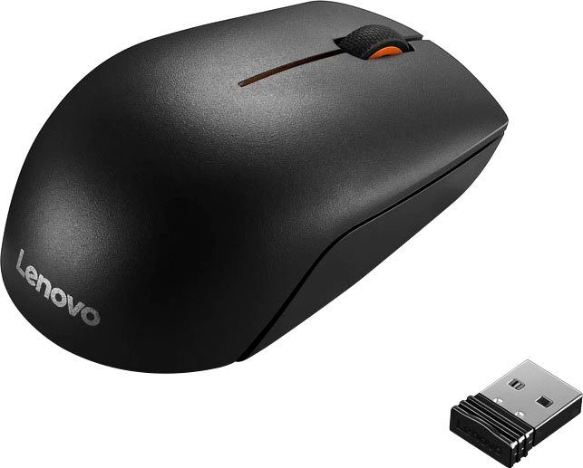 Lenovo 300 kompakte Maus ergonomische Funkmaus (Funk, USB)