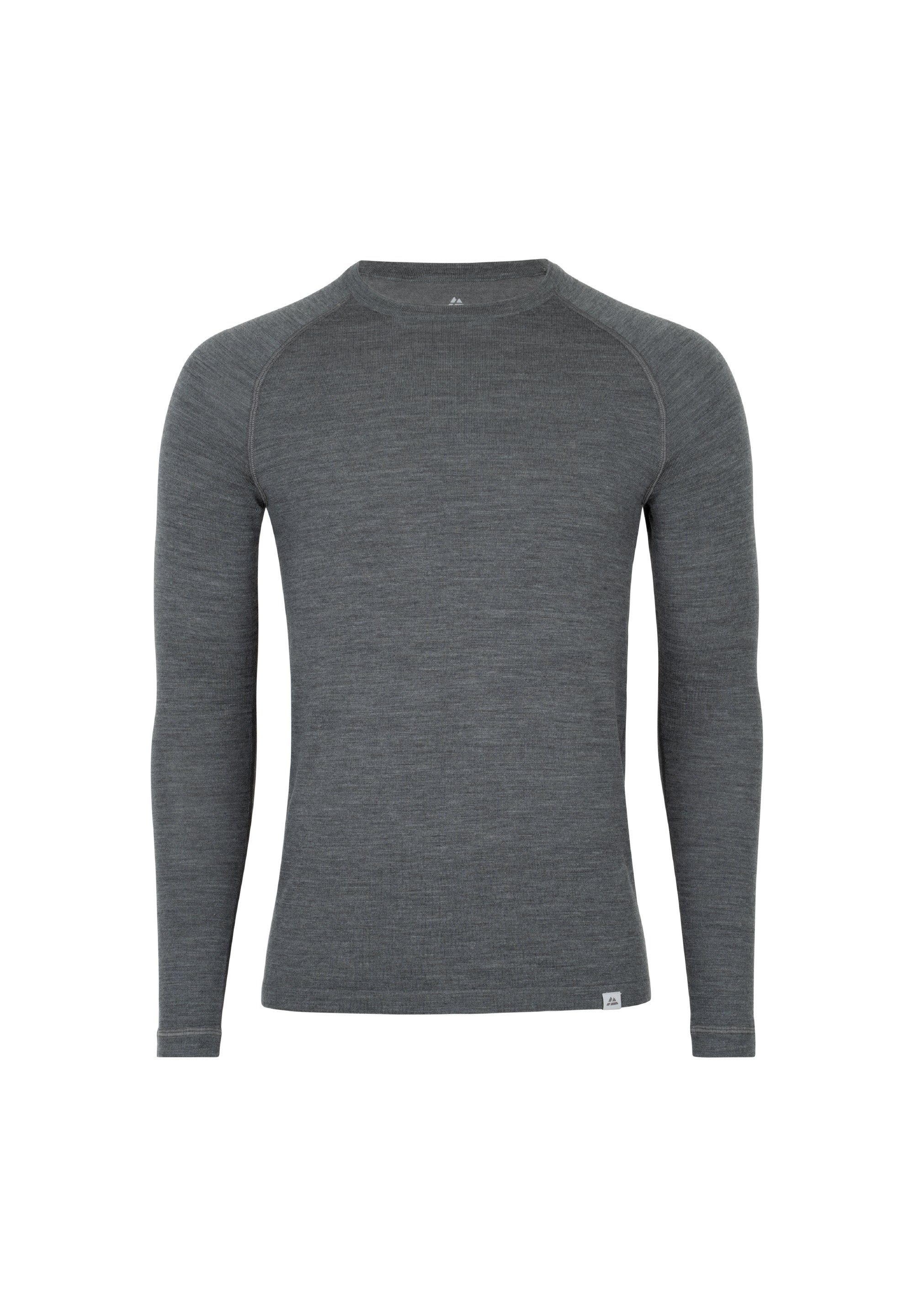 DANISH ENDURANCE Thermounterhemd Herren Merino dark grey Funktionsshirt Temperaturregulierend