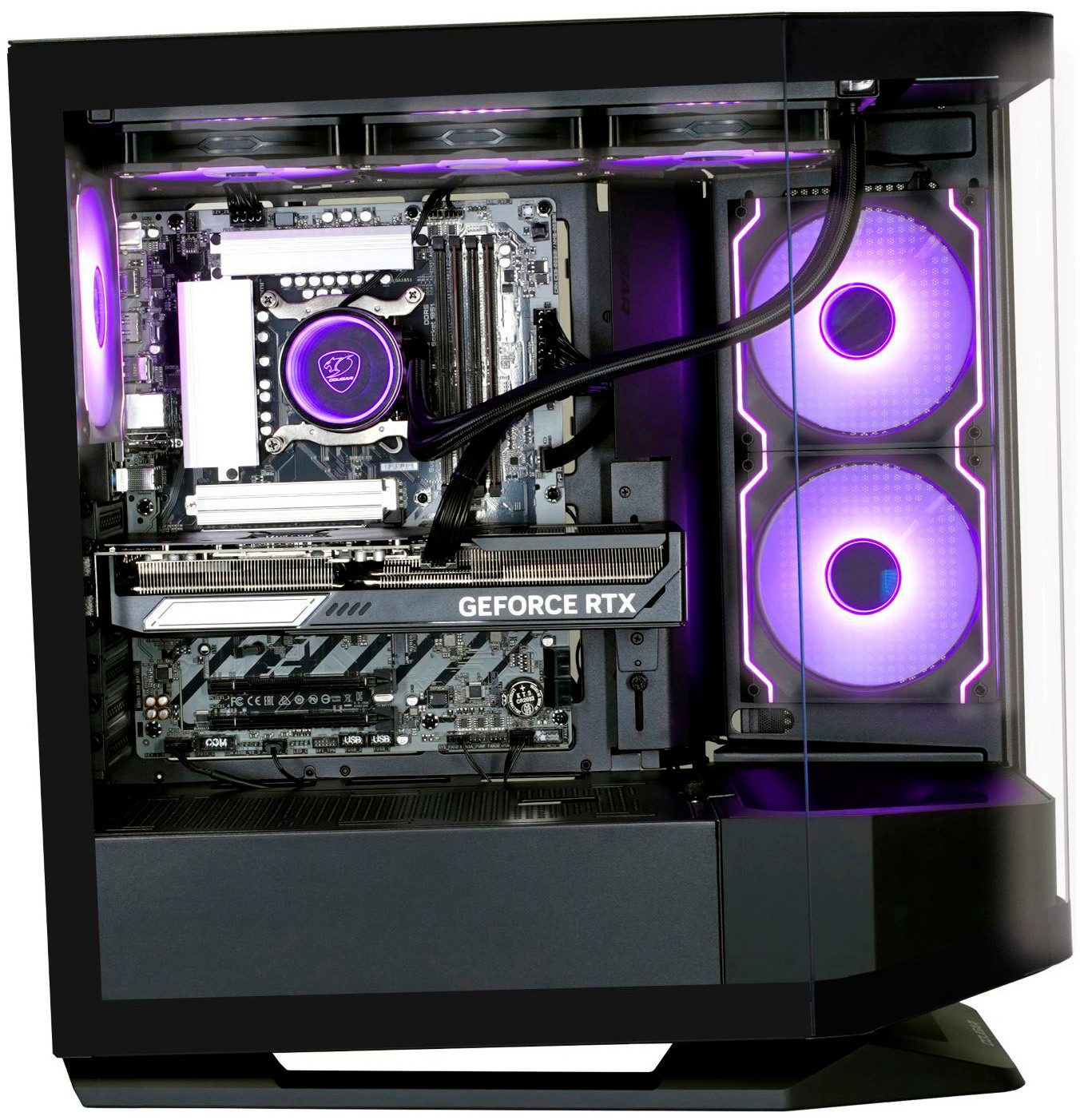 Cougar FV270 BK Core Ultra 7 270K Plus 32GB DDR5 1TB SSD Gaming-PC (Intel® Core Ultra 7 270K Plus, RTX 5070 Ti, 32 GB RAM, 1000 GB SSD, Wasserkühlung, Windows 11, DDR5 RAM)