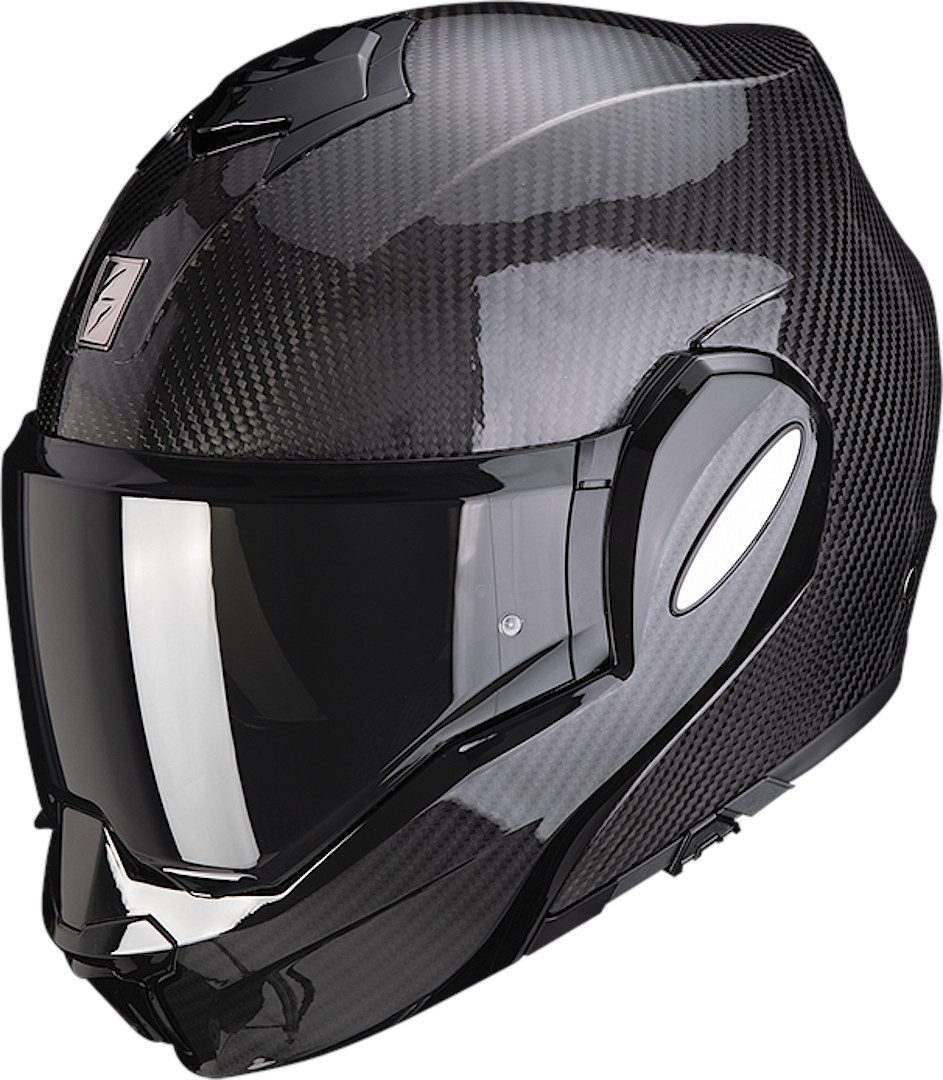 Scorpion Exo Motorradhelm Exo-Tech Evo Solid Carbon Klapphelm, Visier