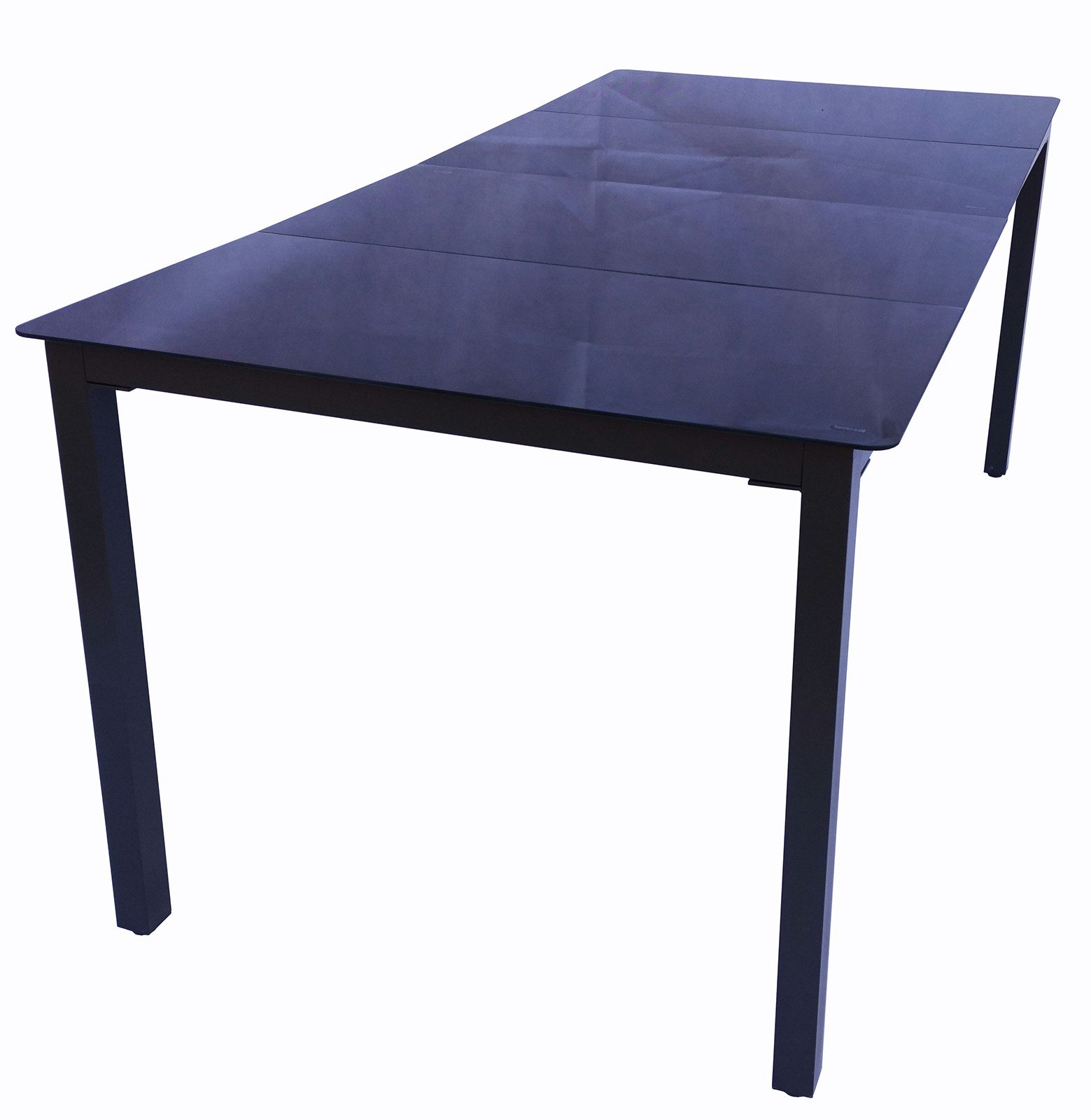 Gartentisch Aluminium Glas Gartentisch Balkontisch 189x90 cm