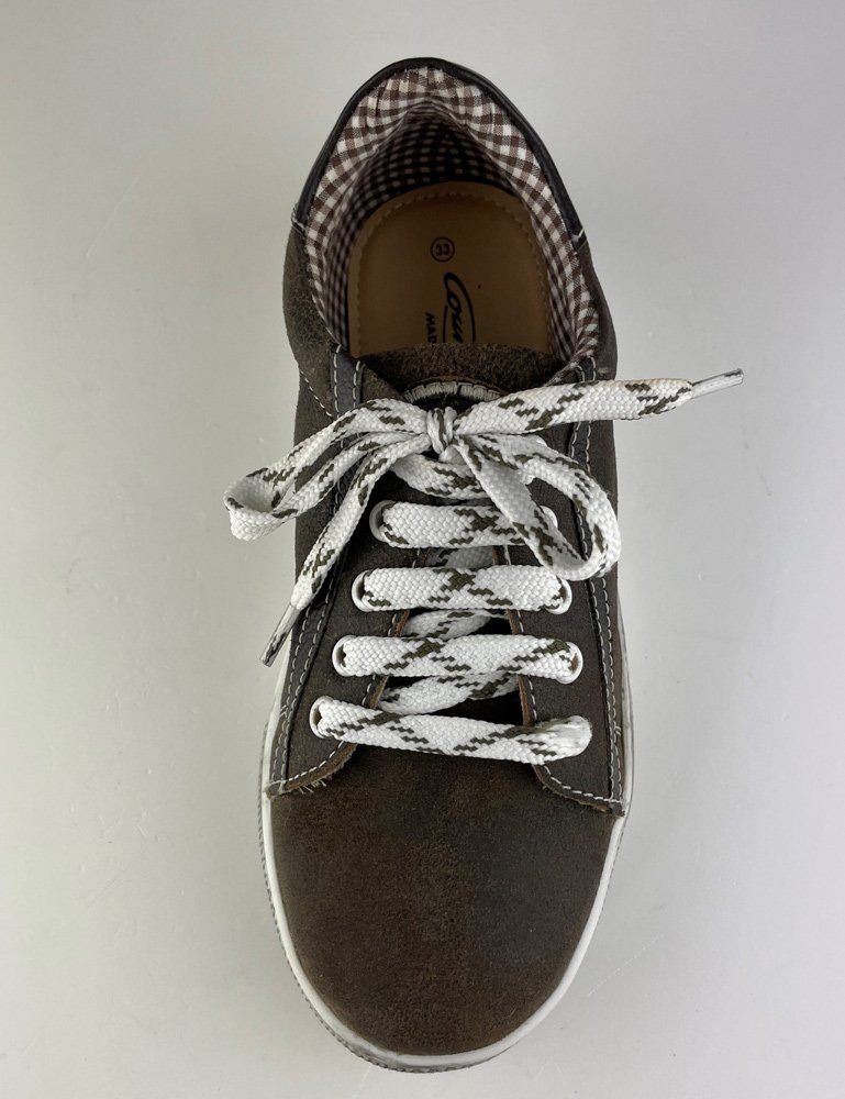 Maddox Kinder Leder Schuhe 'Oskar" - Bernstein Braun Sneaker – Bild 5 von 5