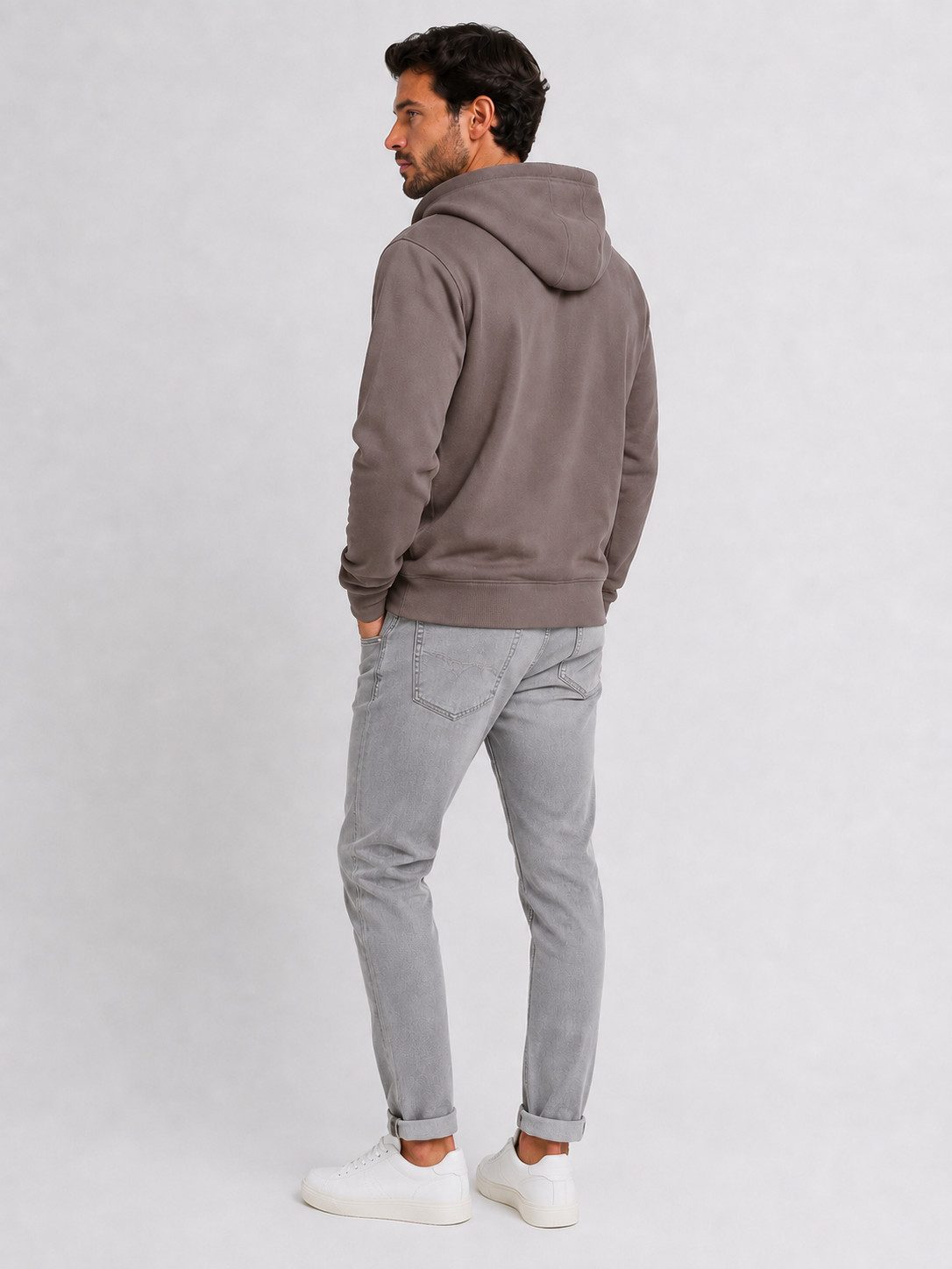 Smith & Solo Hoodie Herren - Sweatshirt mit Reißverschluss Zipper Sweatjacke Baumwollmix – Bild 5 von 5