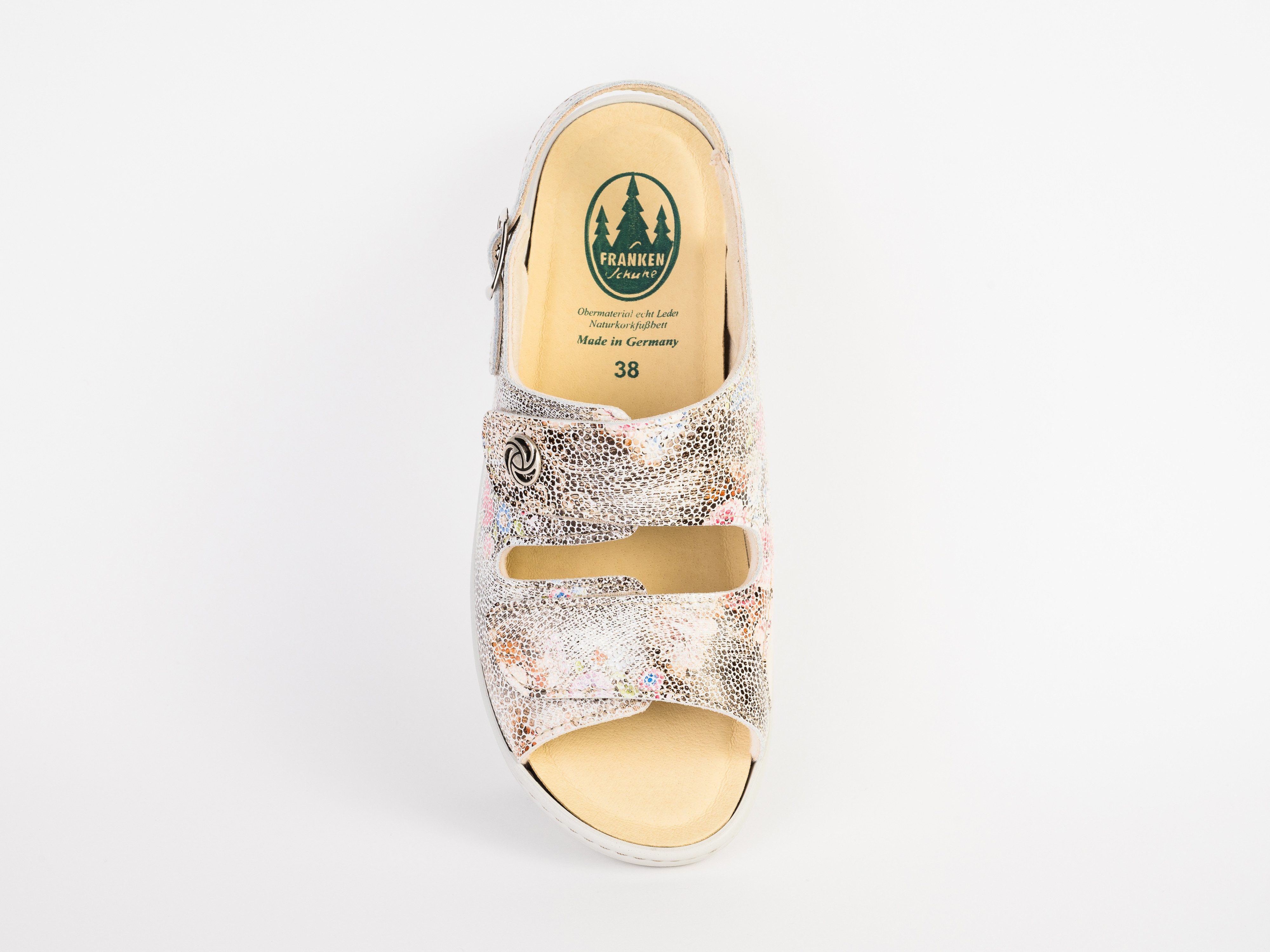 Franken-Schuhe Art. 270-W26 Farbe: bella Damen Sandale (mit loser Einlage und STRETCH geeignet bei Hallux Valgus -" Made in Germany) Weite "H-plus" – Bild 4 von 5