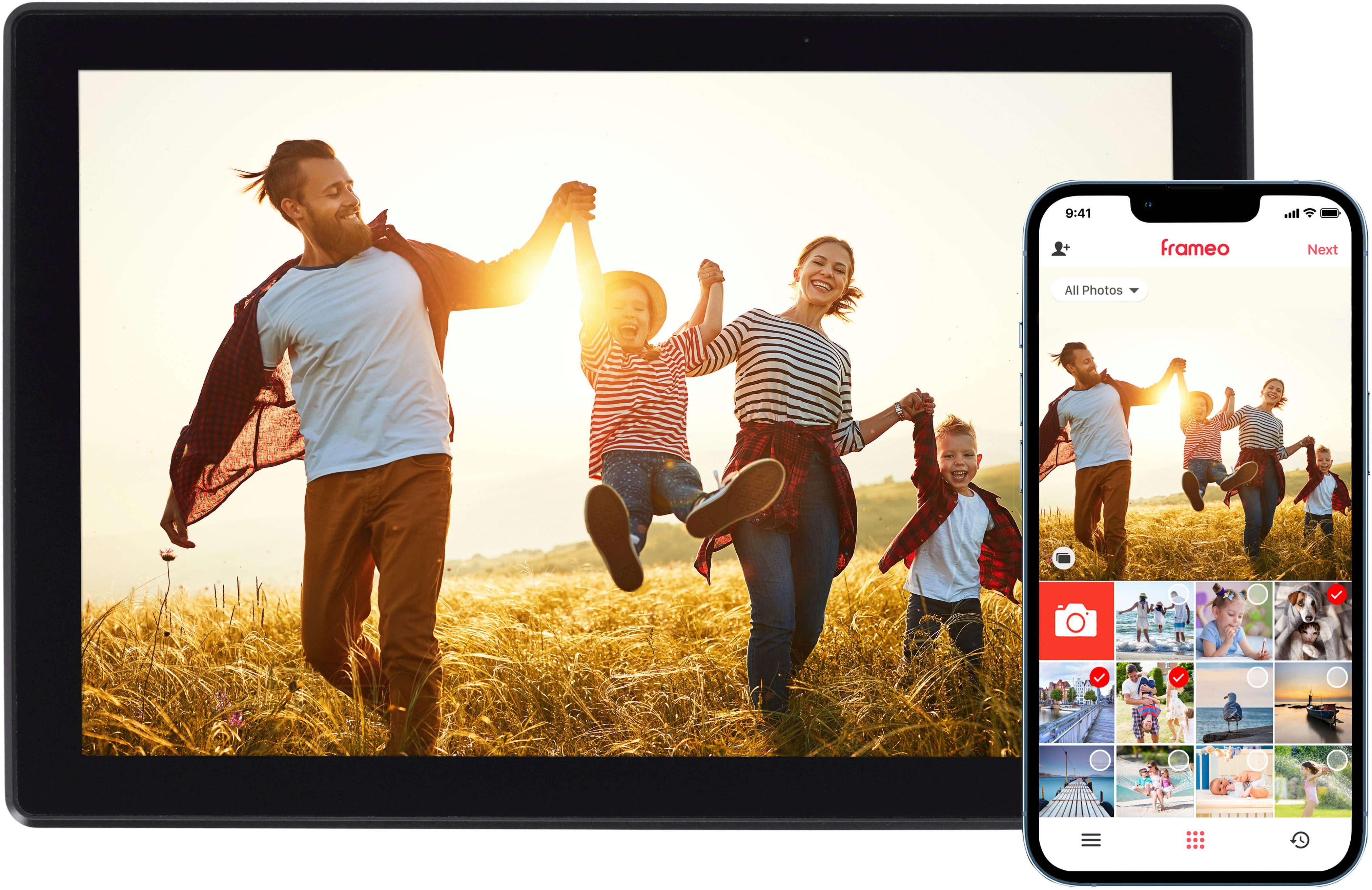 Rollei Smart Frame WiFi 106 Portable Digitaler Рамки (25,53 cm/10,1 ", 1280 x 800 Pixel, 8 GB)