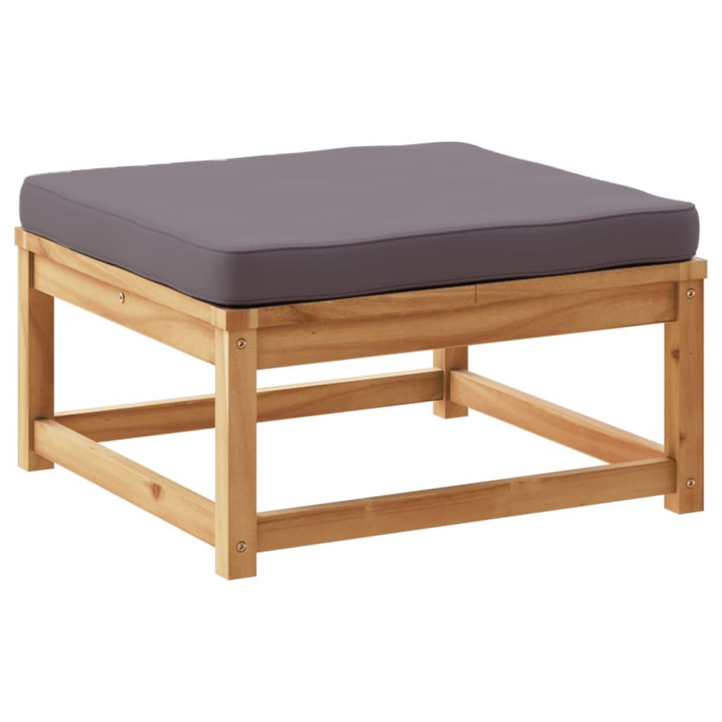 vidaXL Sofaelement Gartenhocker mit Kissen Massivholz günstig online kaufen
