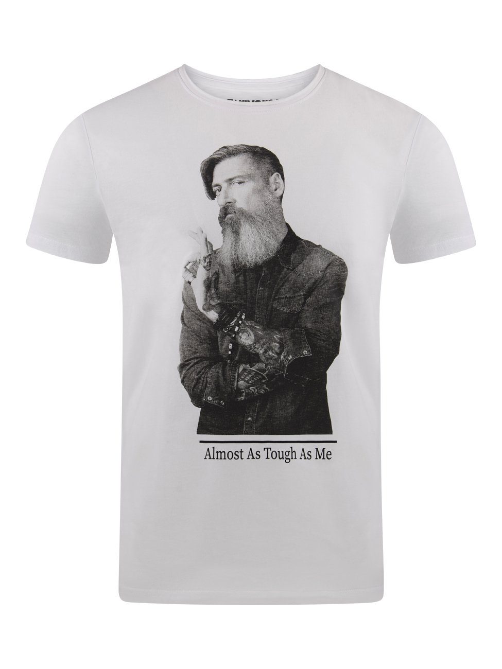 riverso T-Shirt Herren Fotoprintshirt (4-tlg) Shirt mit RIVHarald Farbmix Fit 100% Regular Kurzarm 1 Baumwolle aus Tee Rundhalsausschnitt