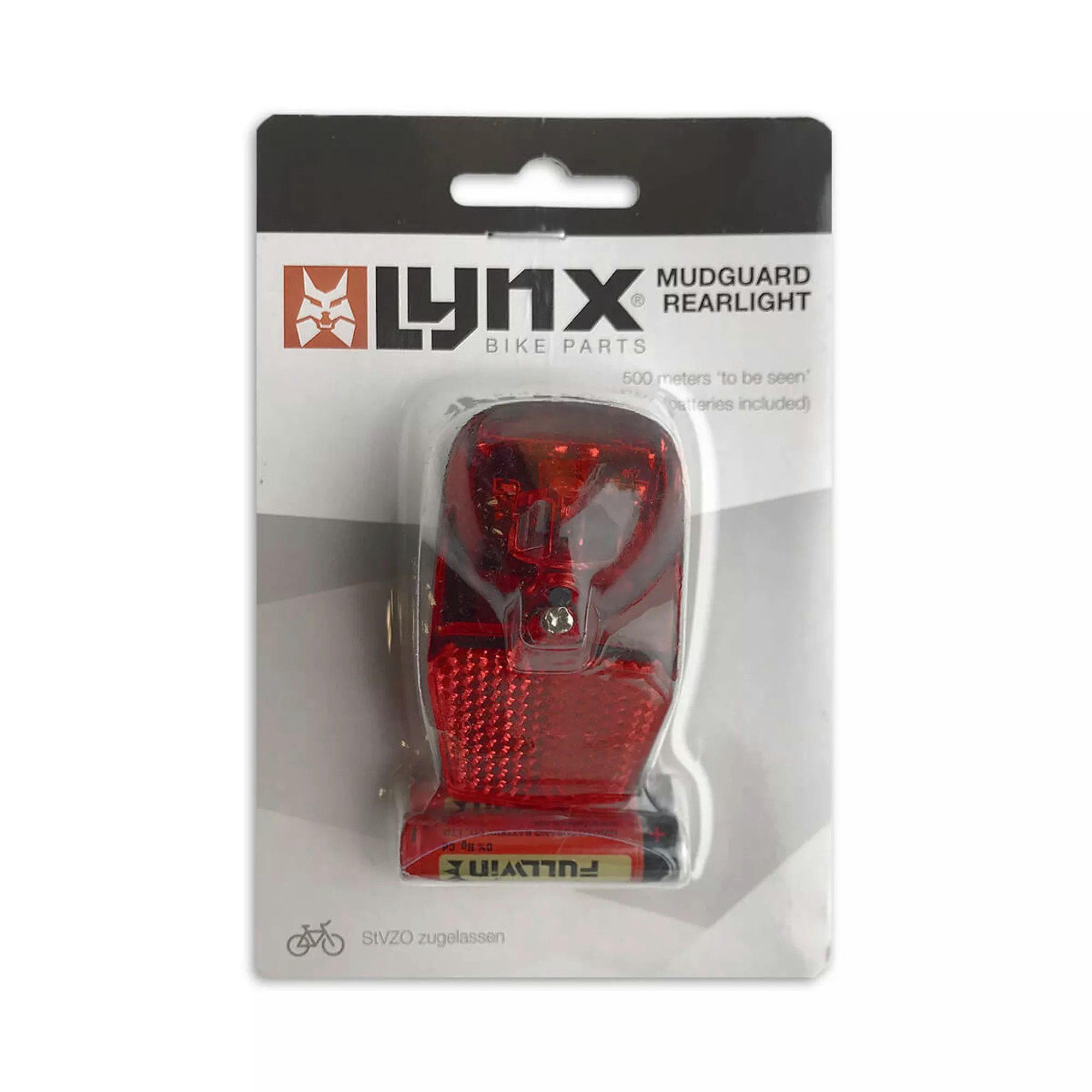 lynx Fahrradbeleuchtung LED Batterie Rücklicht Lynx Compact StVZO schutzblechmontage schwarz