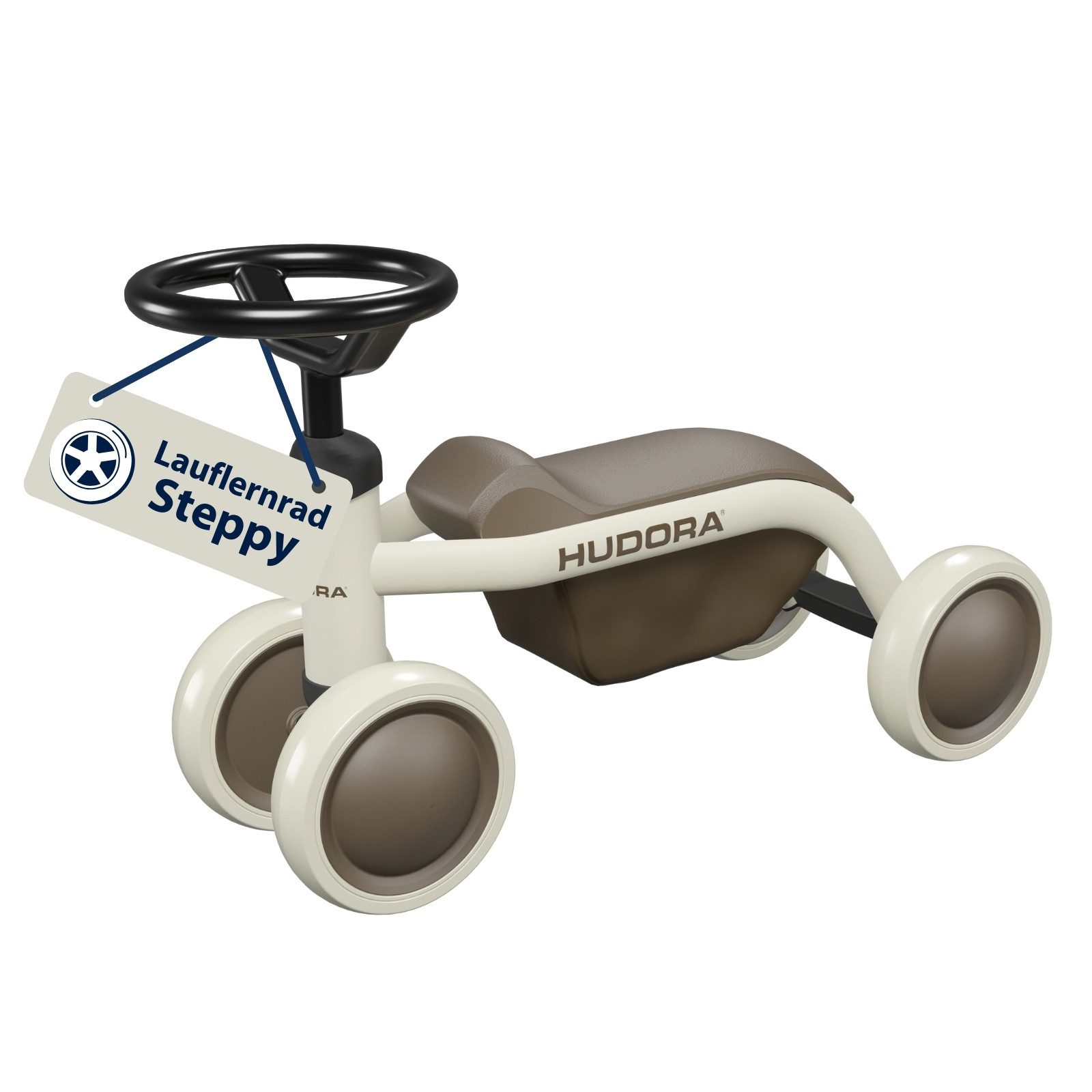 Hudora Laufrad Steppy 6 Zoll, für Kinder ab 1 Jahr, hohe Kippstabilität & federleicht