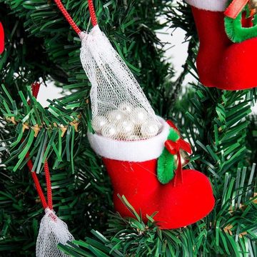 Gontence Nikolausstiefel 12pcs (Weihnachts Stiefelchen), zum Befüllen und Aufhängen