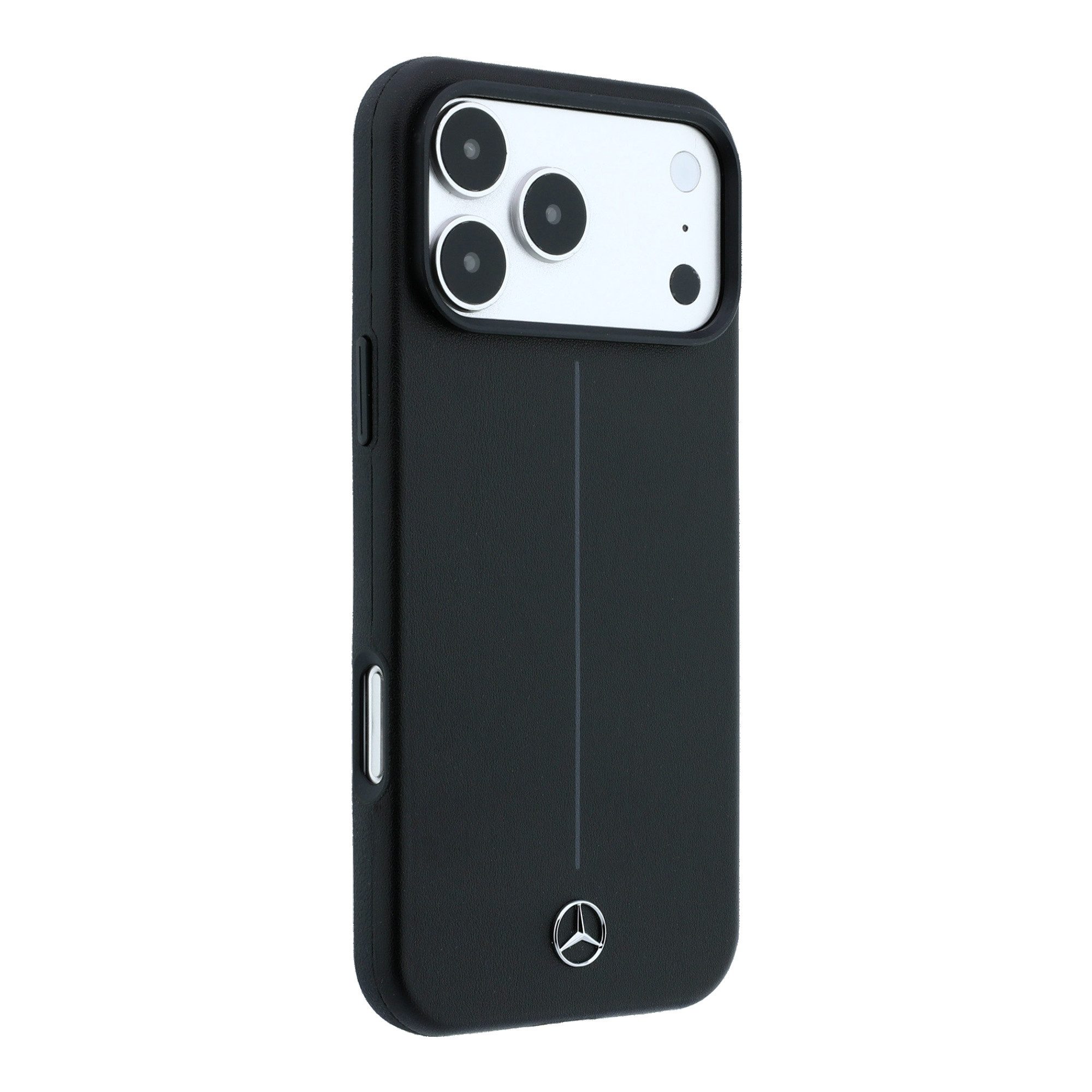 Mercedes Benz Handyhülle Iconic Line für iPhone 18 Pro Max MagSafe Kunstleder schwarz Logo 6,9 Zoll, Kantenschutz – Bild 4 von 5